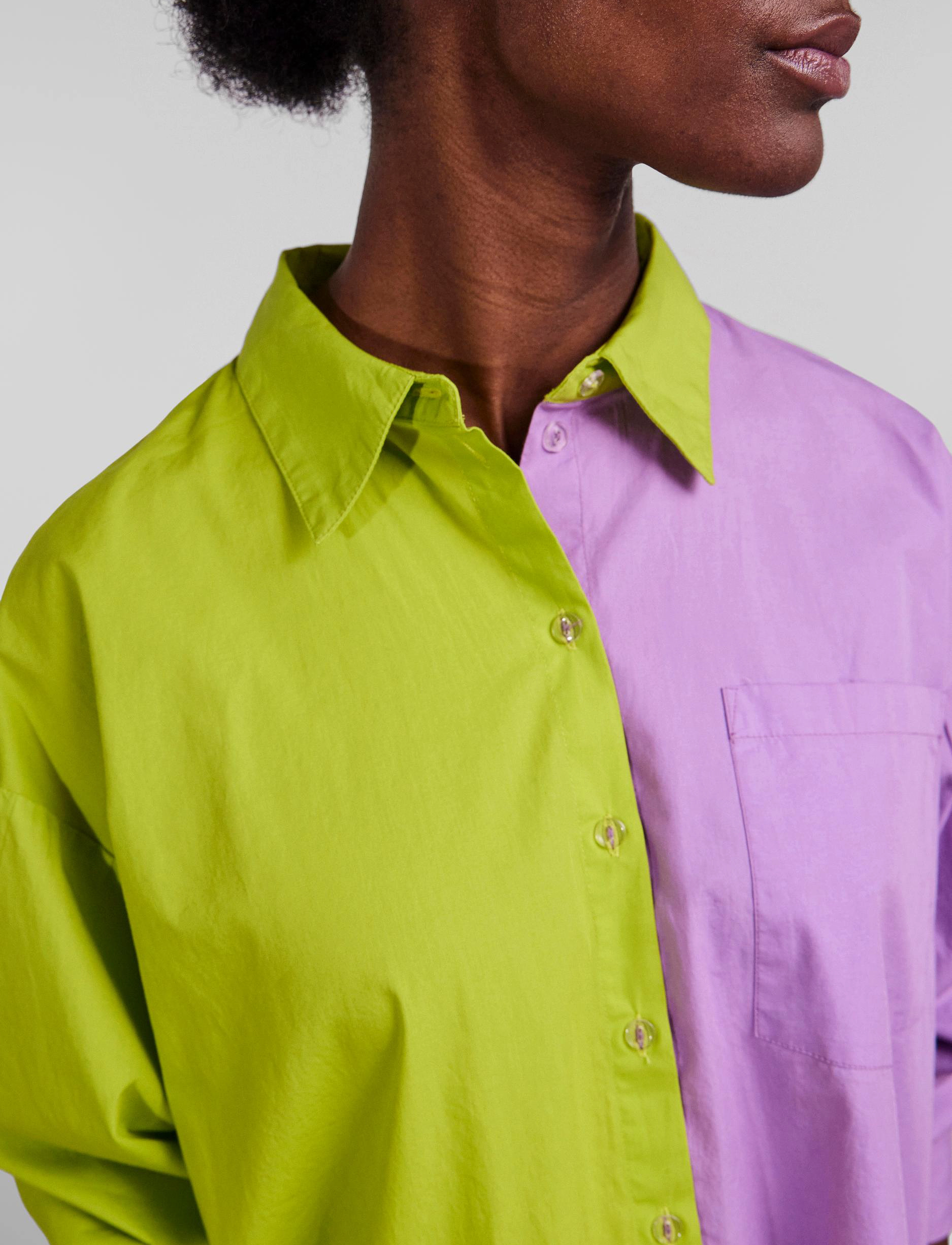 YAS - YASJUBANI LS OVERSIZE SHIRT S. - CA - tender shoots - 4