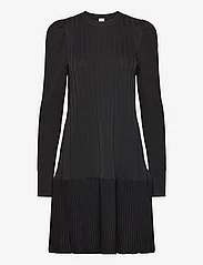 YAS - YASELINA LS KNIT DRESS - strikkede kjoler - black - 0