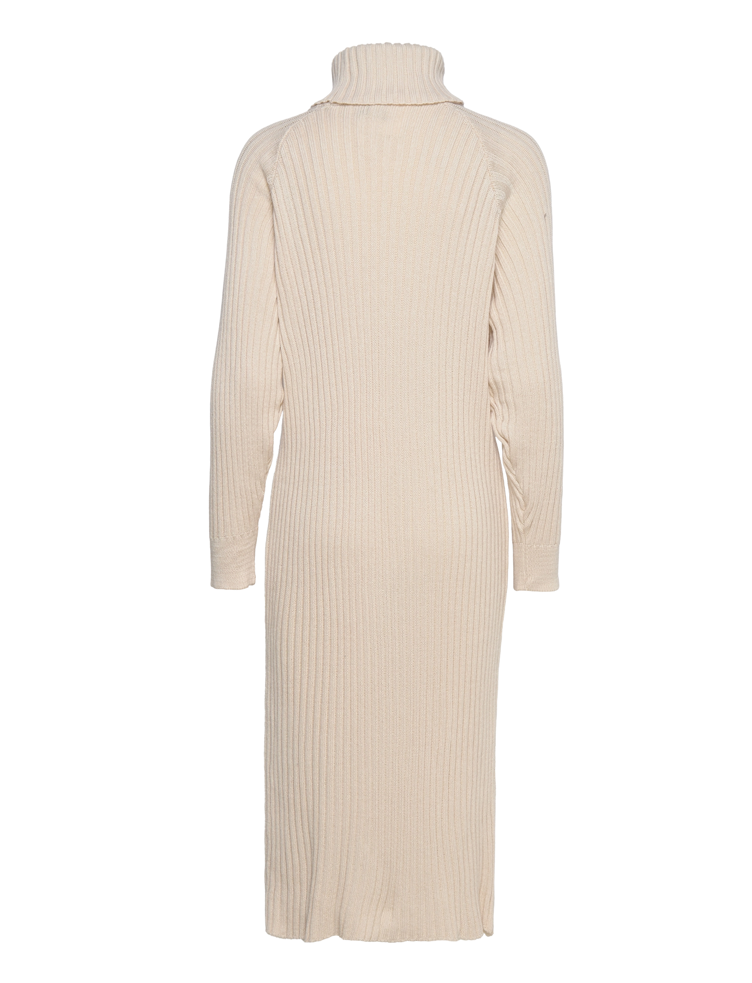 YAS - YASMAVI KNIT MIDI ROLLNECK DRESS S. - stickade klänningar - birch - 2