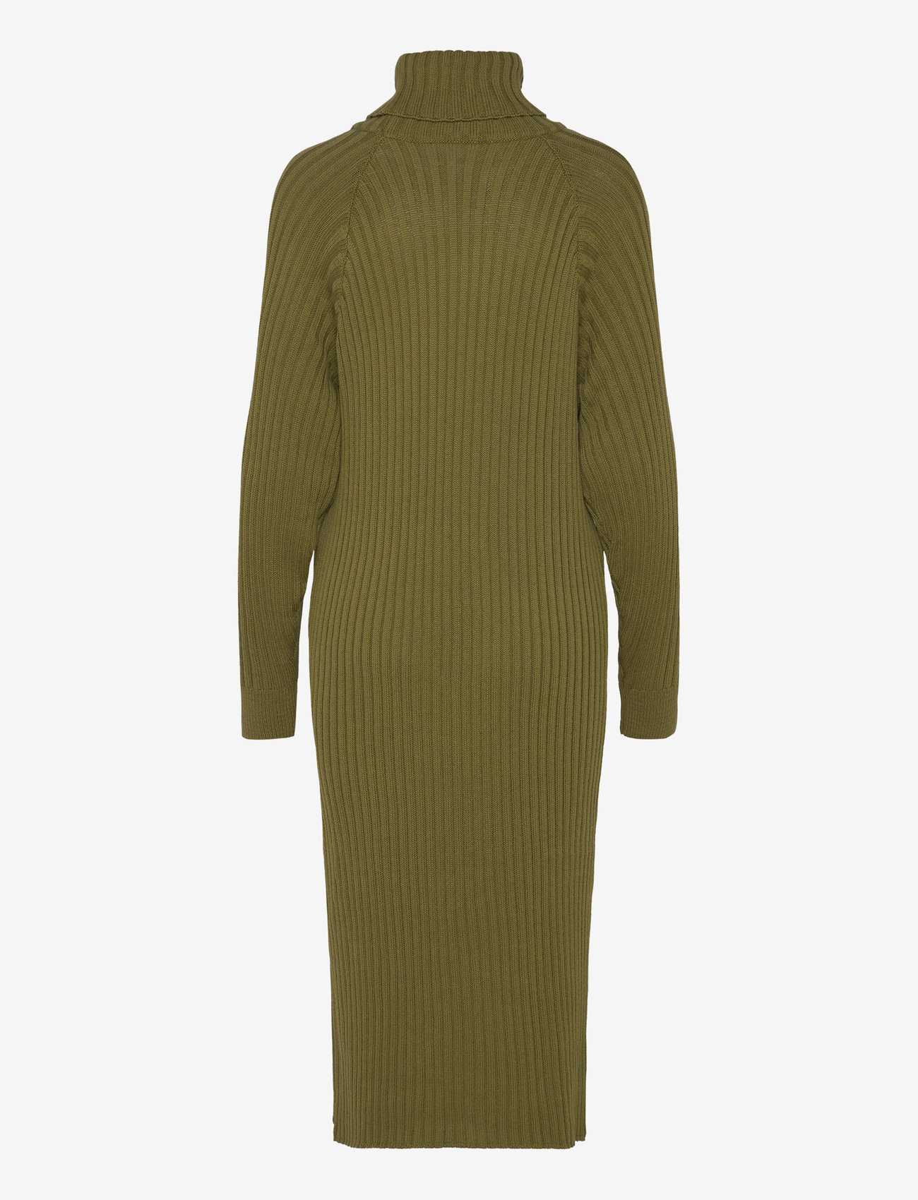 YAS - YASMAVI KNIT MIDI ROLLNECK DRESS NOOS - strikkjoler - olive branch - 2