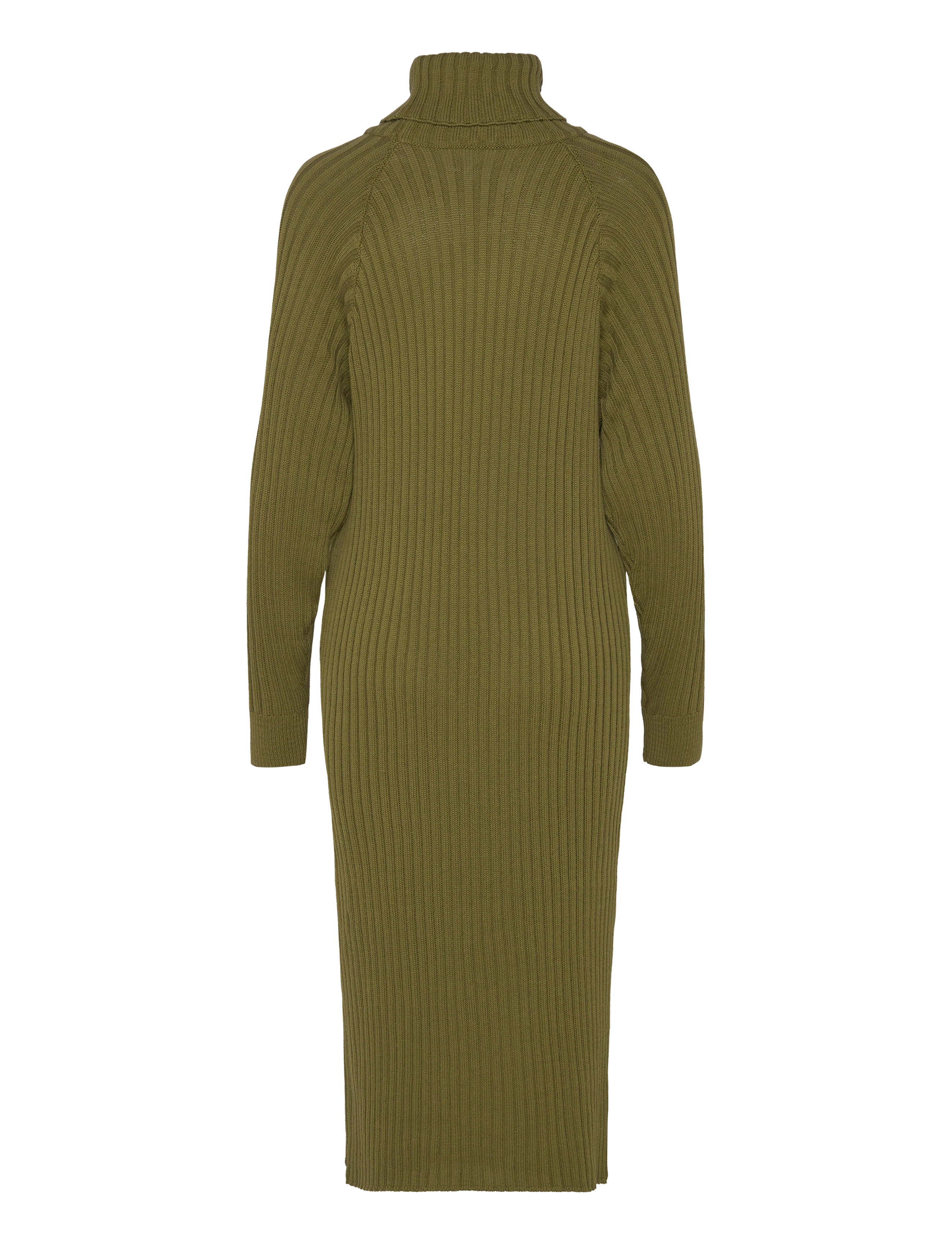 YAS - YASMAVI KNIT MIDI ROLLNECK DRESS S. - strikkjoler - olive branch - 2