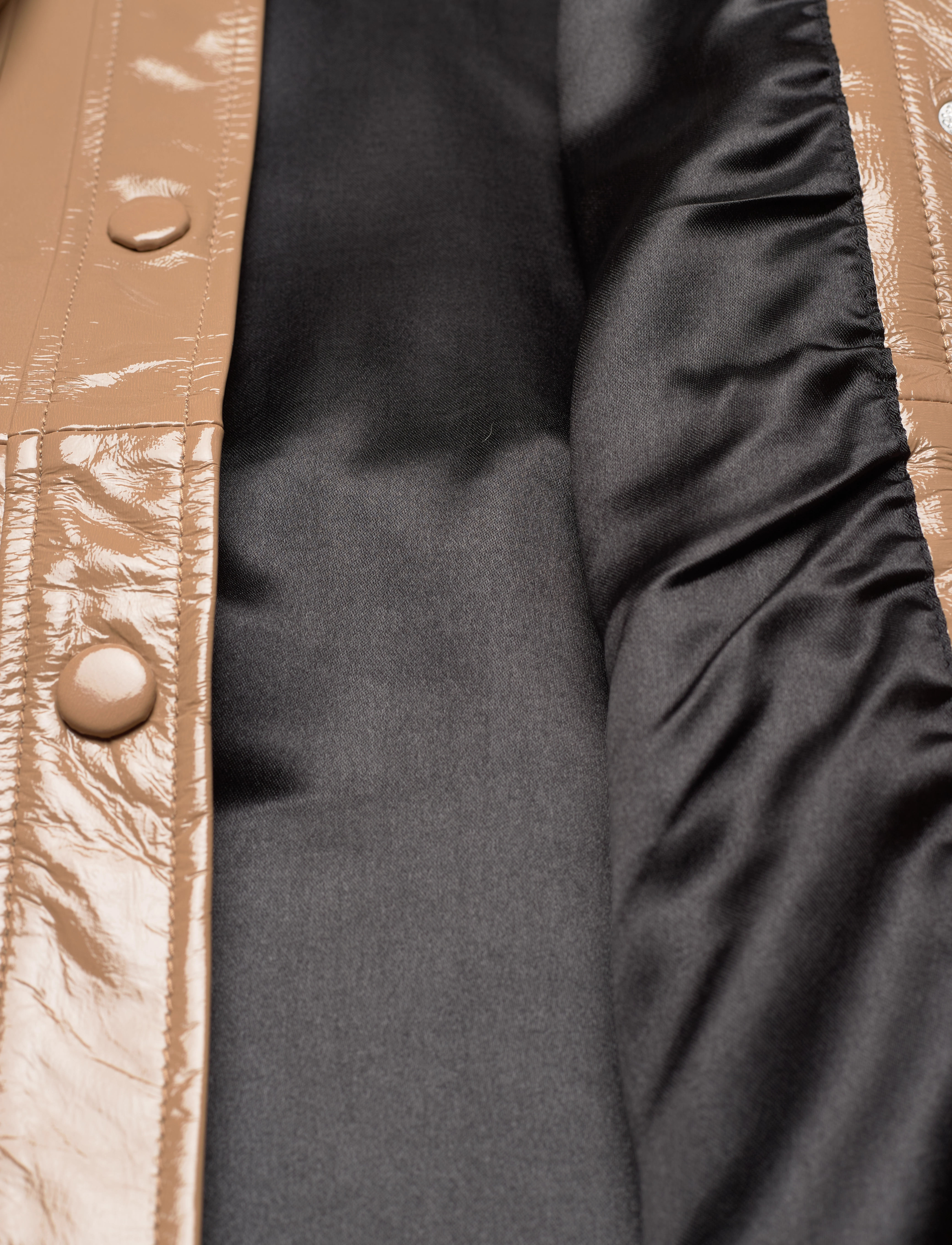 YAS - YASLANA 7/8 LEATHER JACKET - CA - tannin - 3