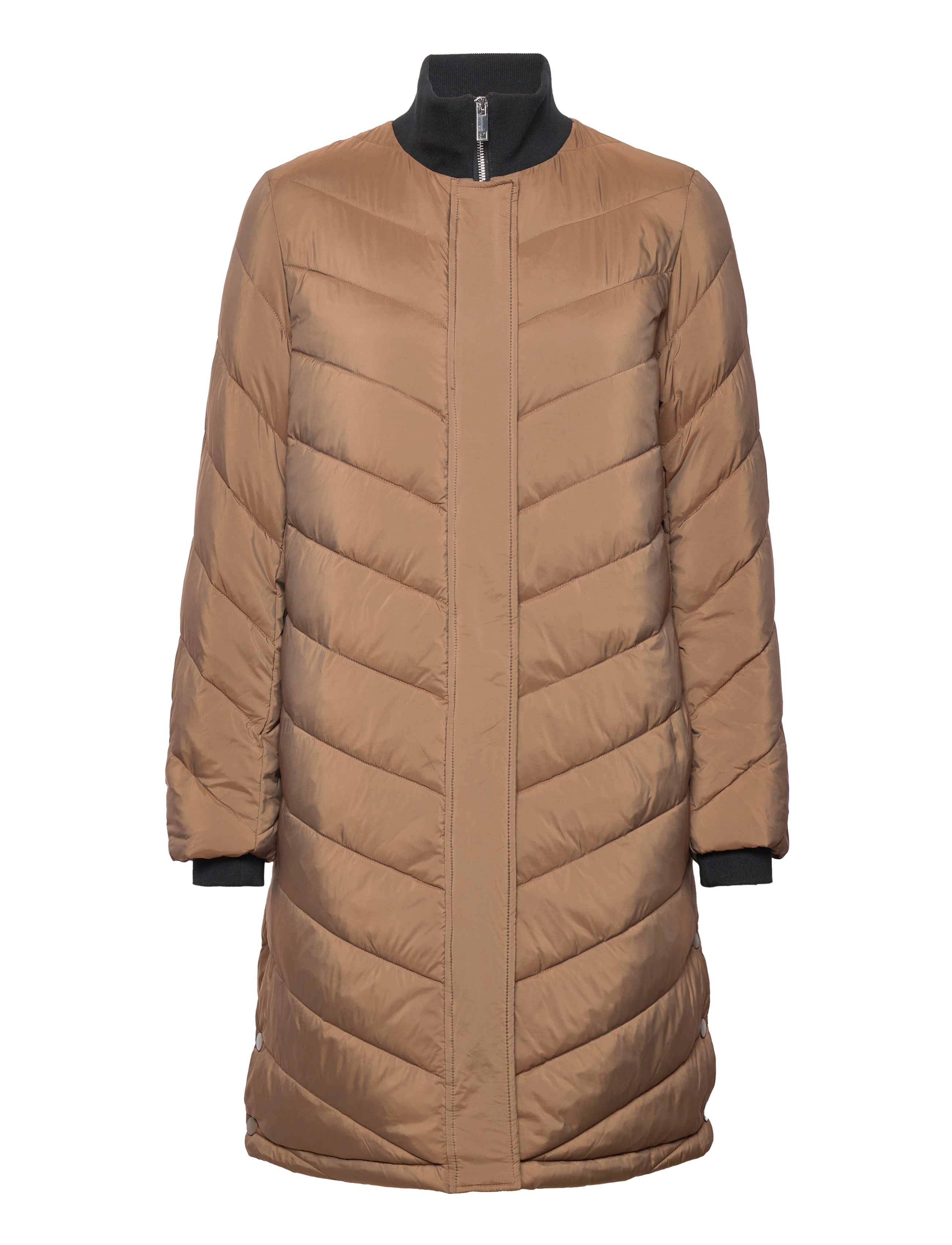 YAS Yasbonira Ls Down Jacke Braun - M - Damen