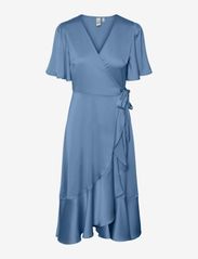 YAS - YASTHEA 2/4 MIDI WRAP DRESS S. NOOS - wrap dresses - ashleigh blue - 0