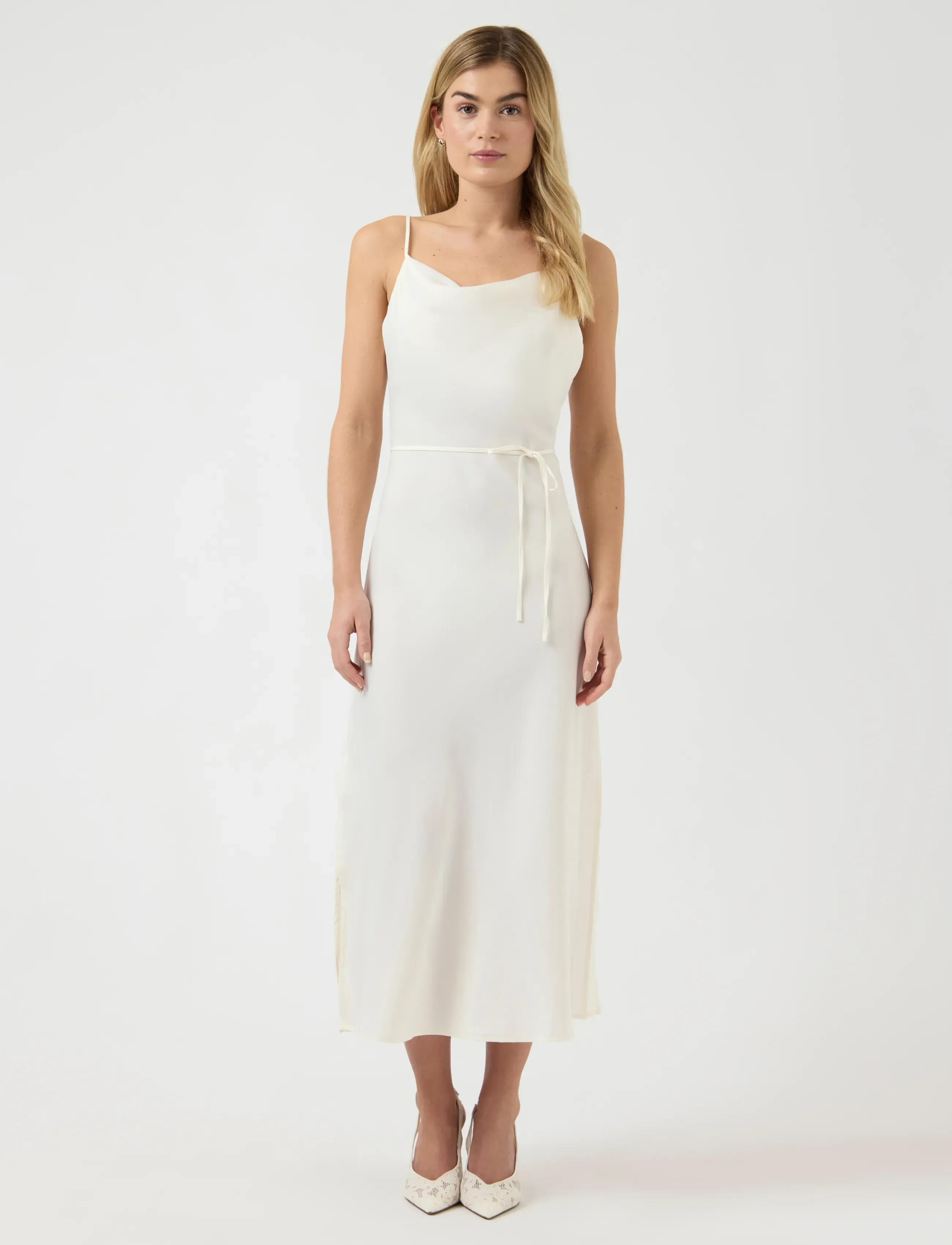 YAS YASTHEA STRAP LONG DRESS S. NOOS - Schlupfkleider - GARDENIA / white