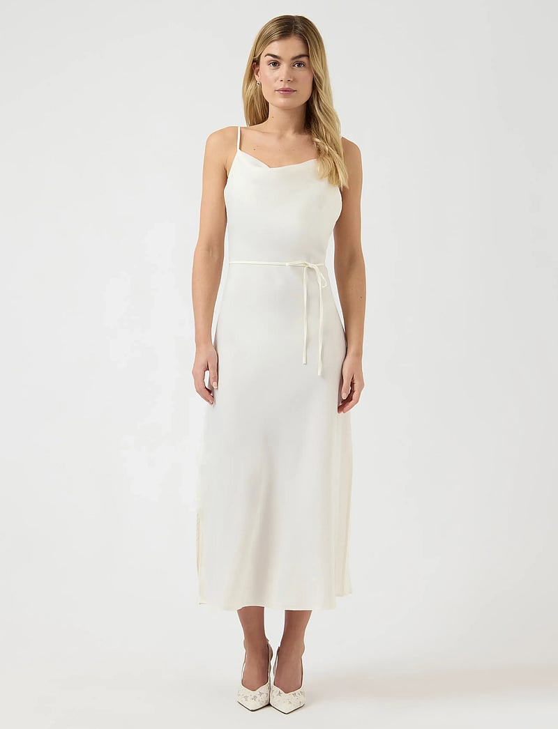 YAS - YASTHEA STRAP LONG DRESS S. NOOS - slip dresses - gardenia - 0