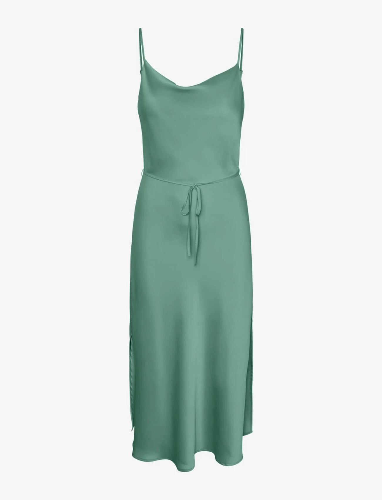 YAS - YASTHEA STRAP LONG DRESS S. NOOS - slip dresses - malachite green - 0