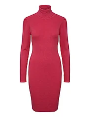 YAS - YASJENNY LS ROLL-NECK KNIT DRESS - PB - bodycon dresses - pink flamb - 0