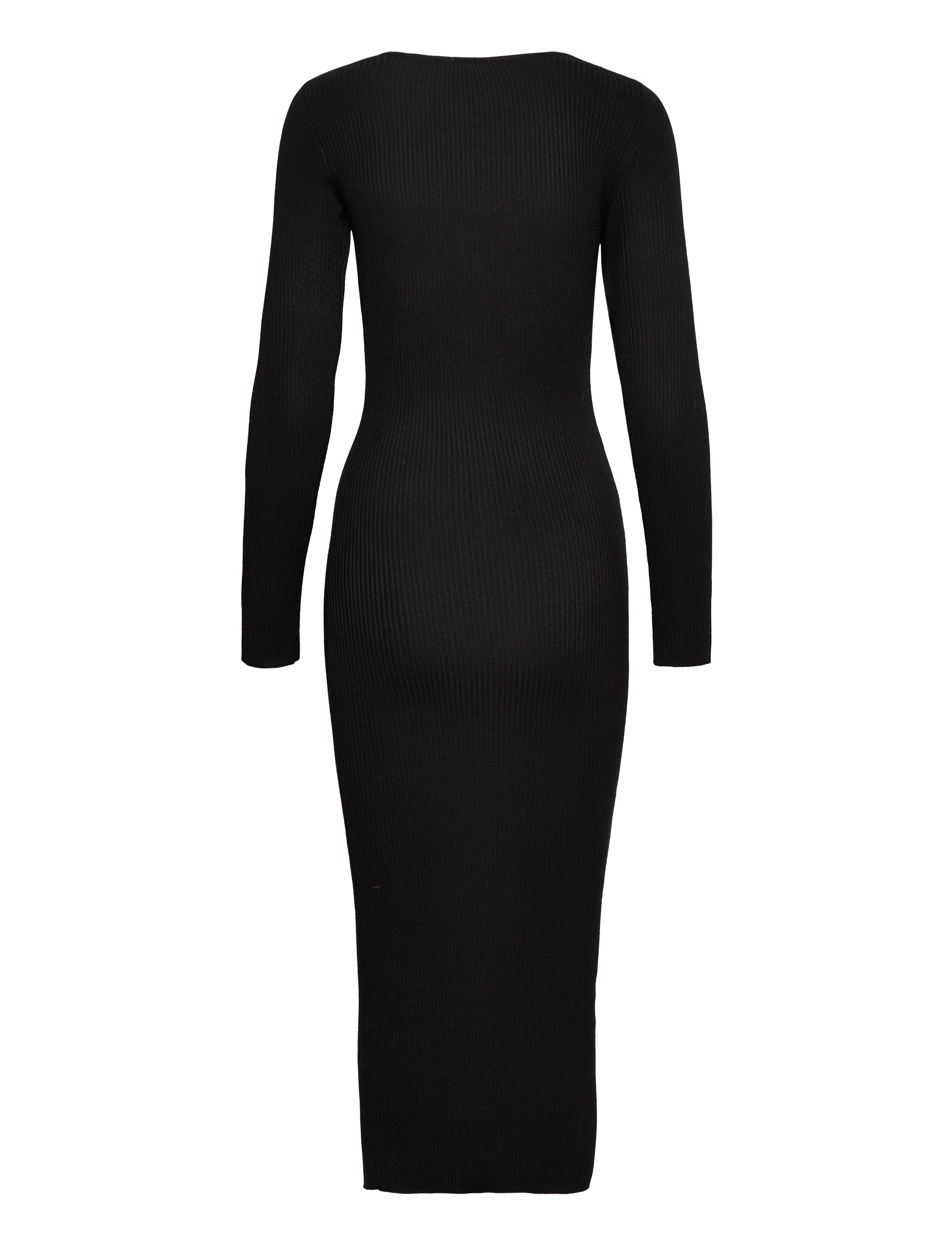 YAS - YASKANNA LS MIDI KNIT DRESS - CA - black - 1