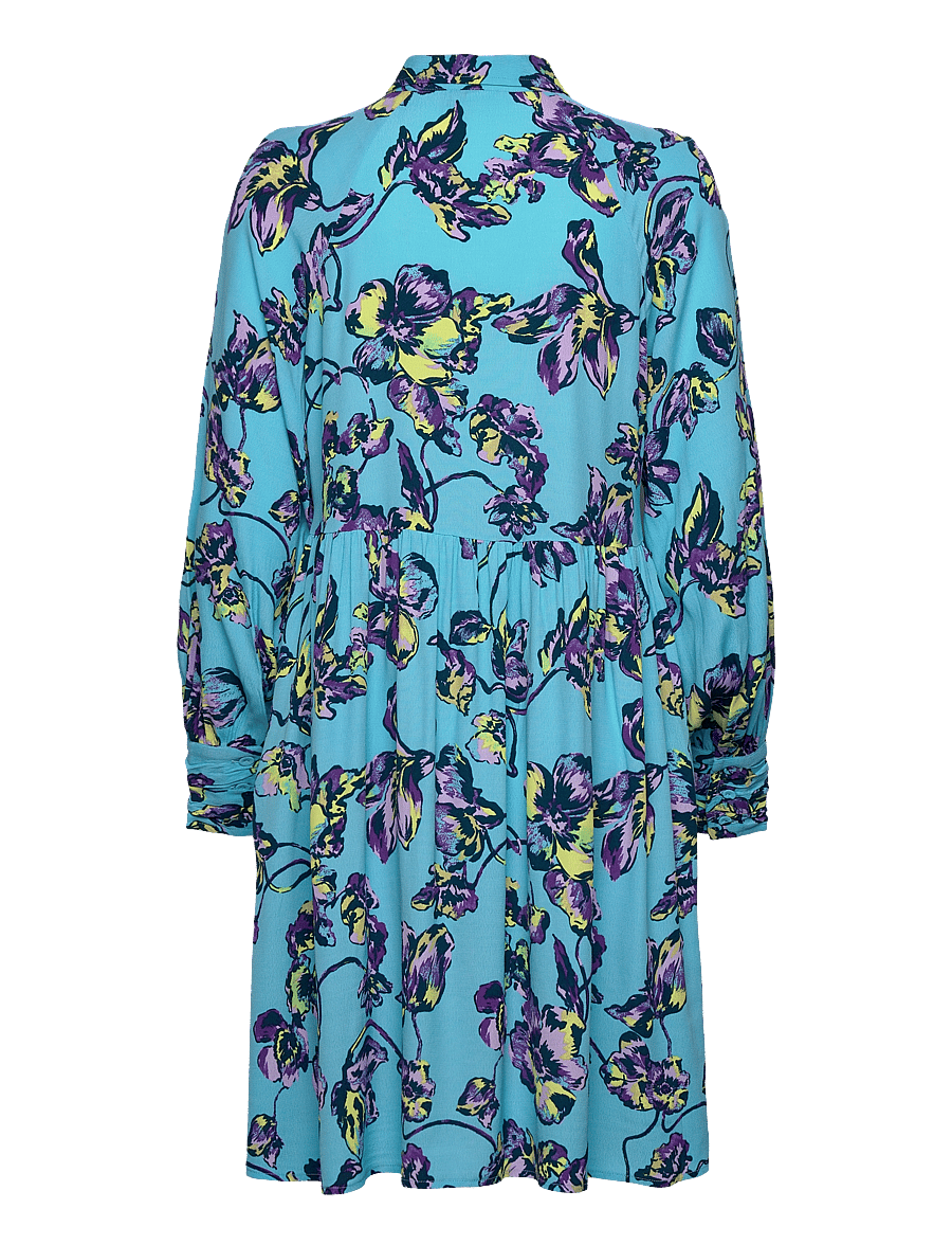 YAS - YASTOPAZ LS SHIRT DRESS S. - hemdkleider - blue topaz - 1