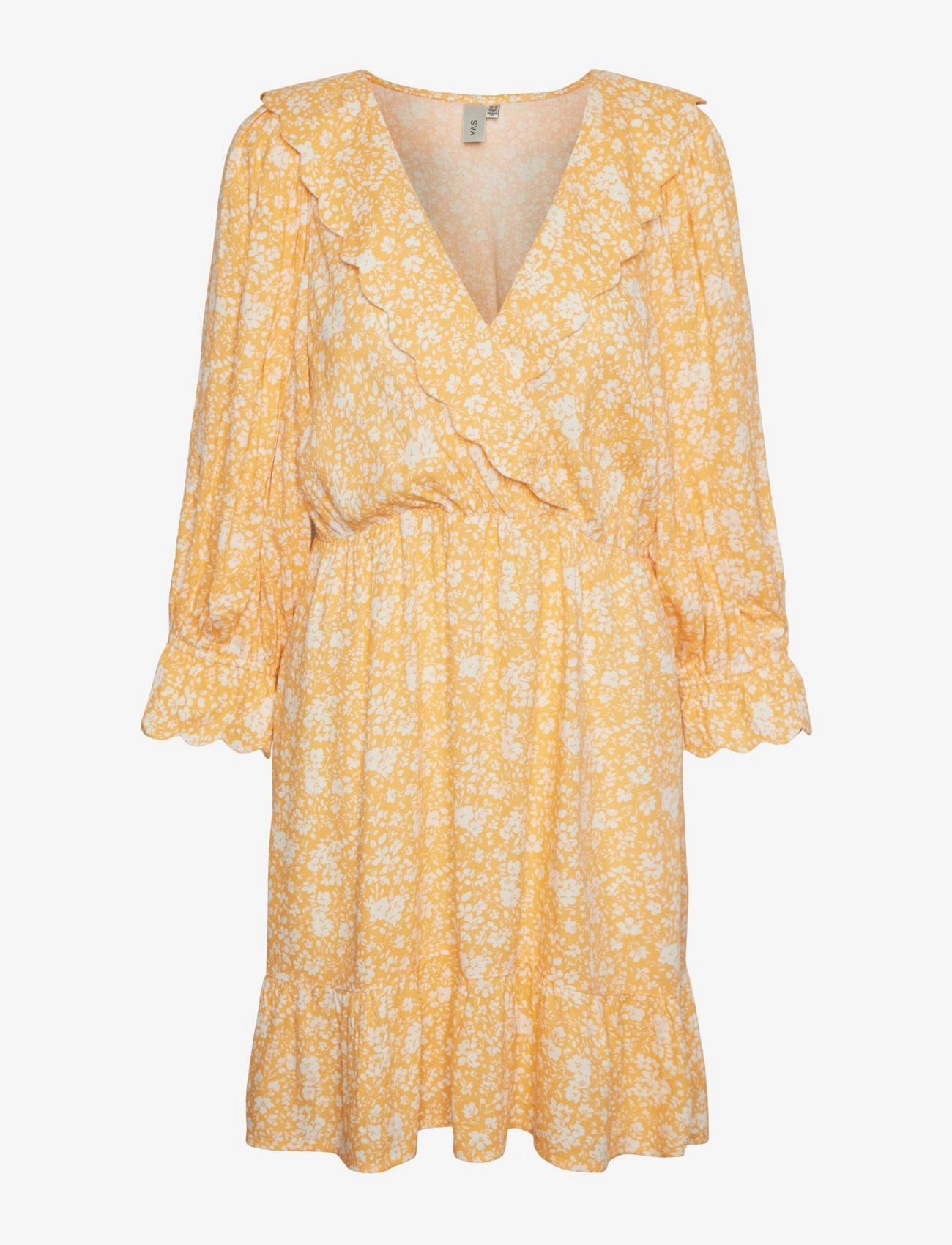 YAS YASSTELLI 3/4 DRESS S. - Kleding - MOCK ORANGE / orange