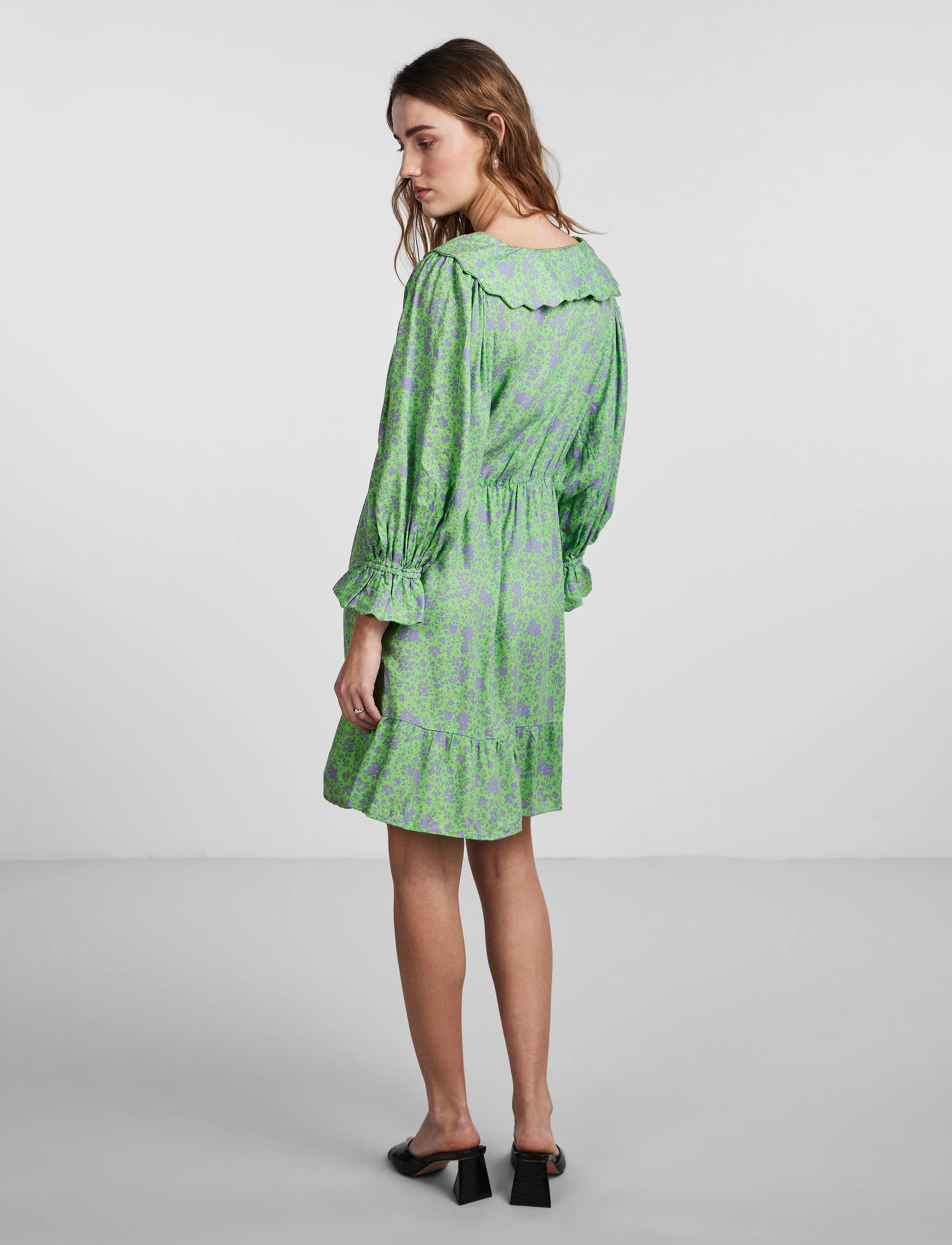 YAS - YASSTELLI 3/4 DRESS S. - sommerkjoler - summer green - 2