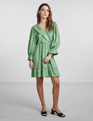YAS - YASSTELLI 3/4 DRESS S. - shirt dresses - summer green - 3