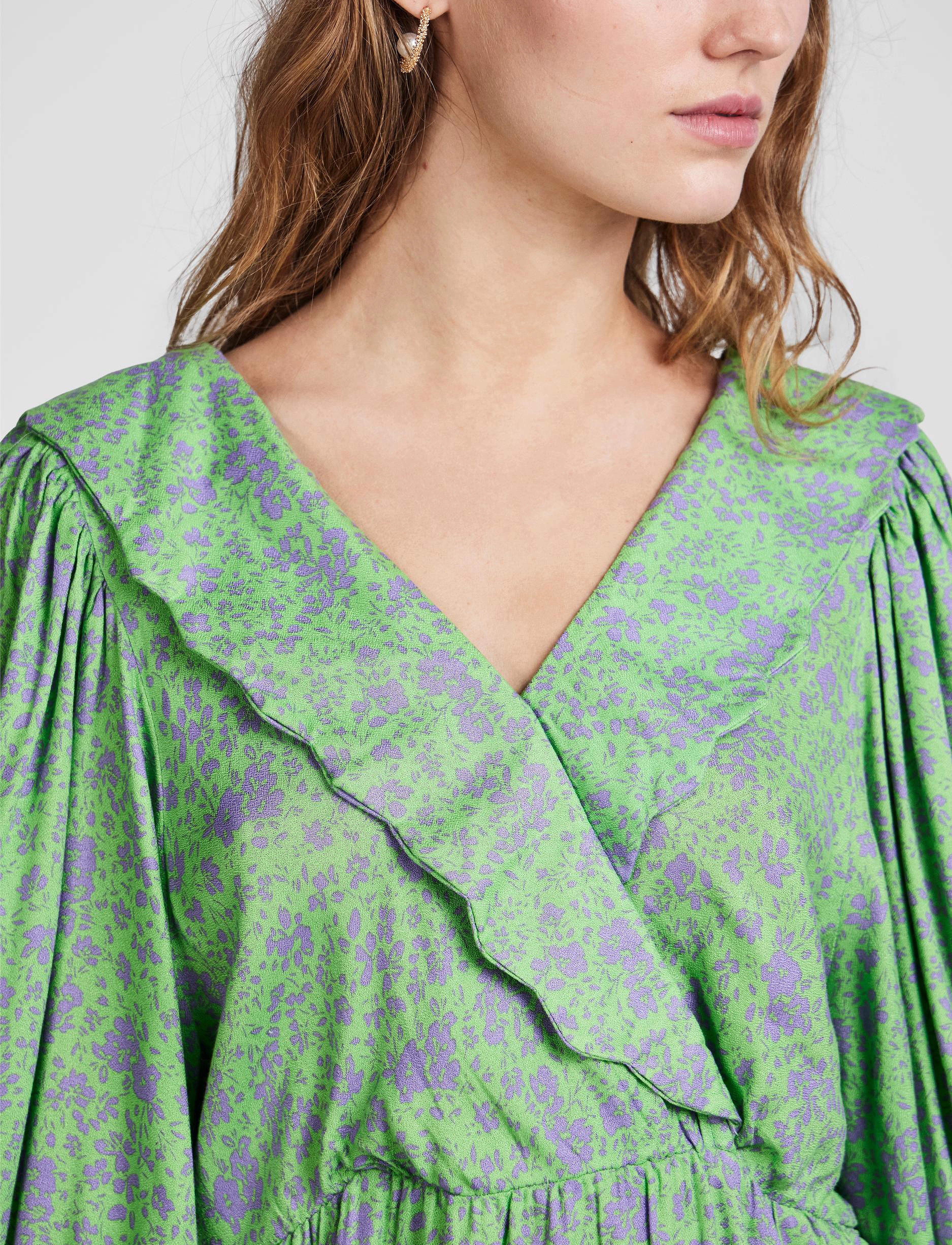 YAS - YASSTELLI 3/4 DRESS S. - sommerkjoler - summer green - 4