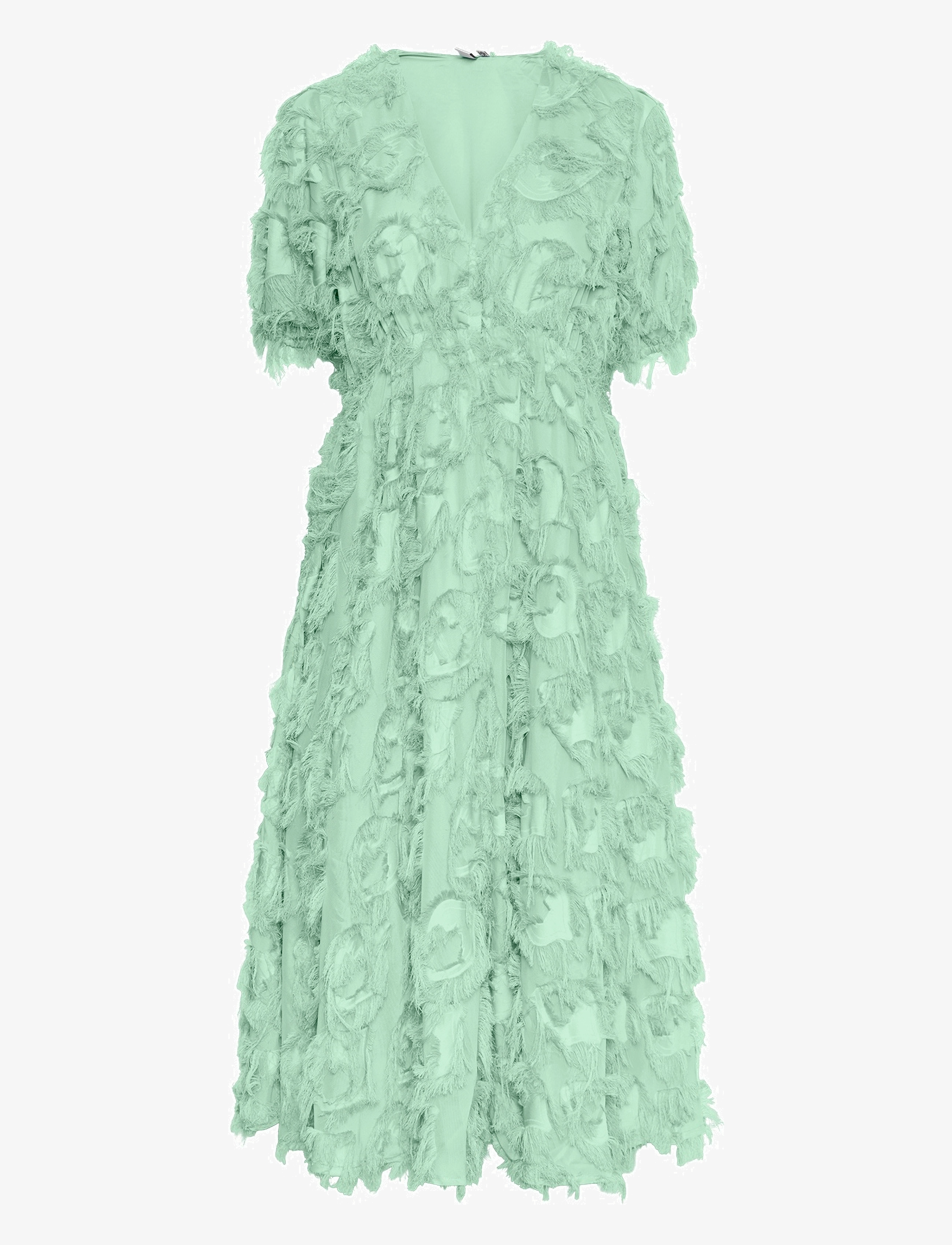 YAS Yaspazylla 3/4 Midi Kleid - Show Grün - 36 - Damen