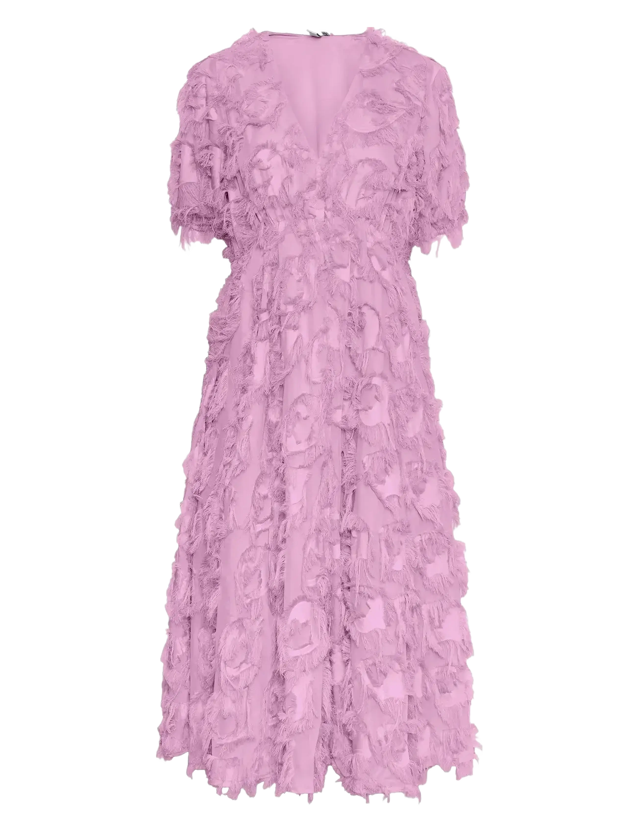YAS Yaspazylla 3/4 Midi Kleid - Show Pink - 34 - Damen