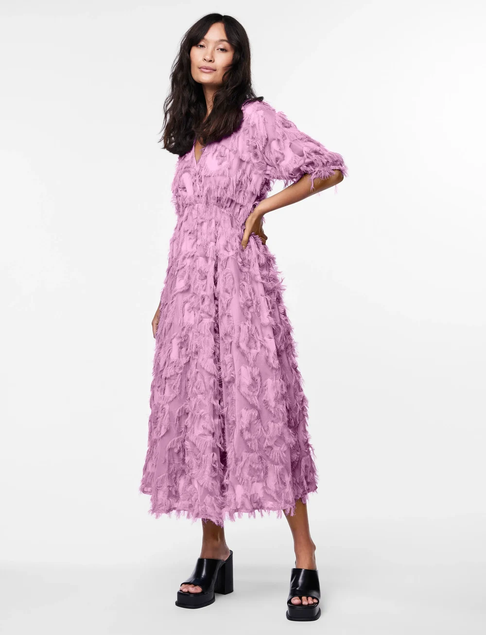 YAS - YASPAZYLLA 2/4 MIDI DRESS - SHOW - partykleider - pastel lavender - 5