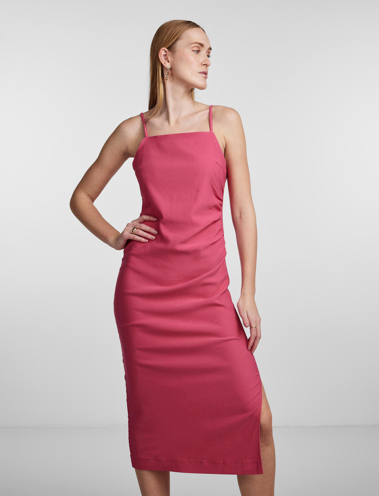 YAS - YASATLANTA SL MIDI DRESS S. - slipklänningar - fuchsia purple - 0