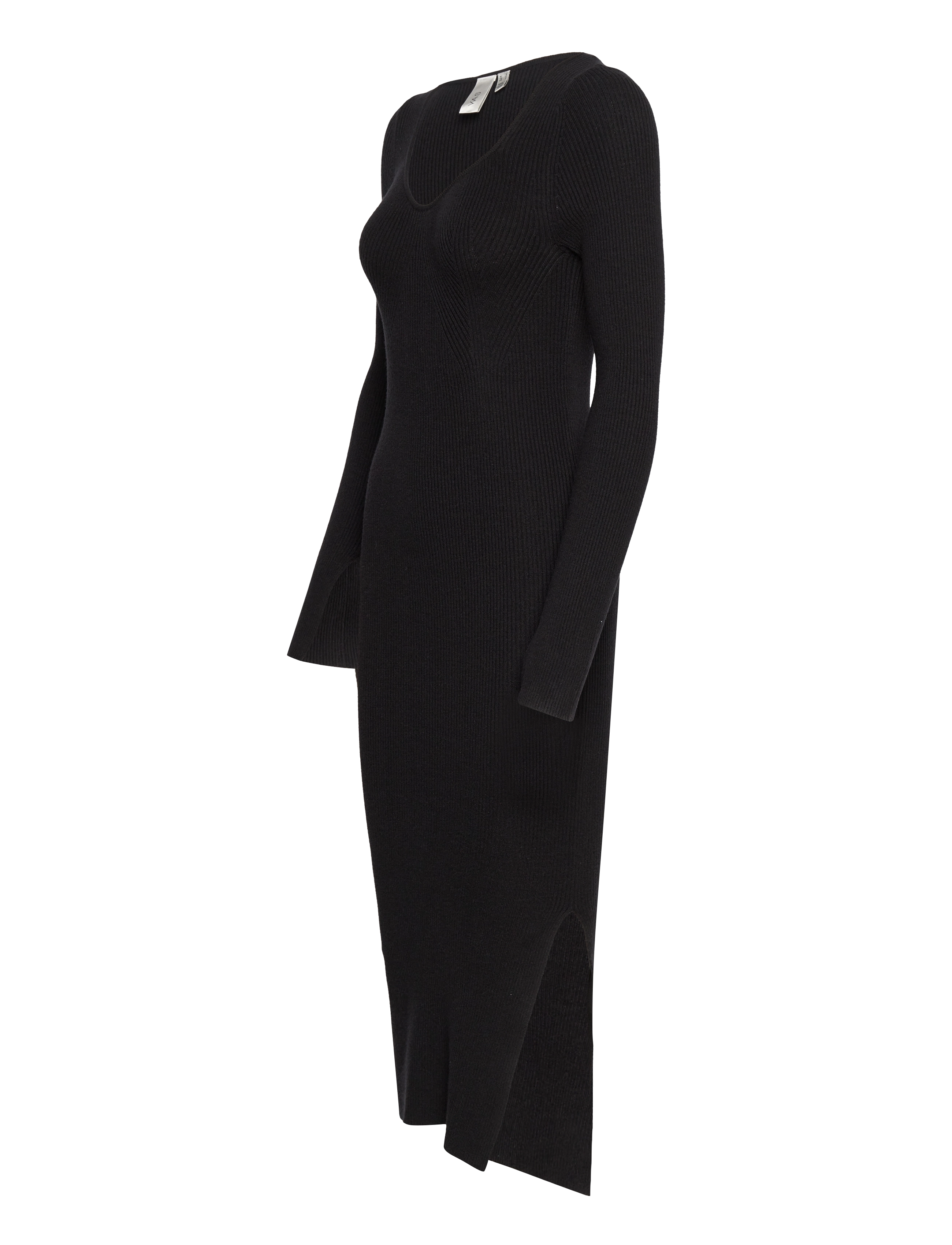 YAS - YASLIVIA LS MIDI KNIT DRESS - CA - black - 2