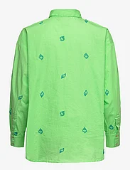 YAS - YASSHELLO LS OVERSIZE SHIRT S. - långärmade skjortor - summer green - 1
