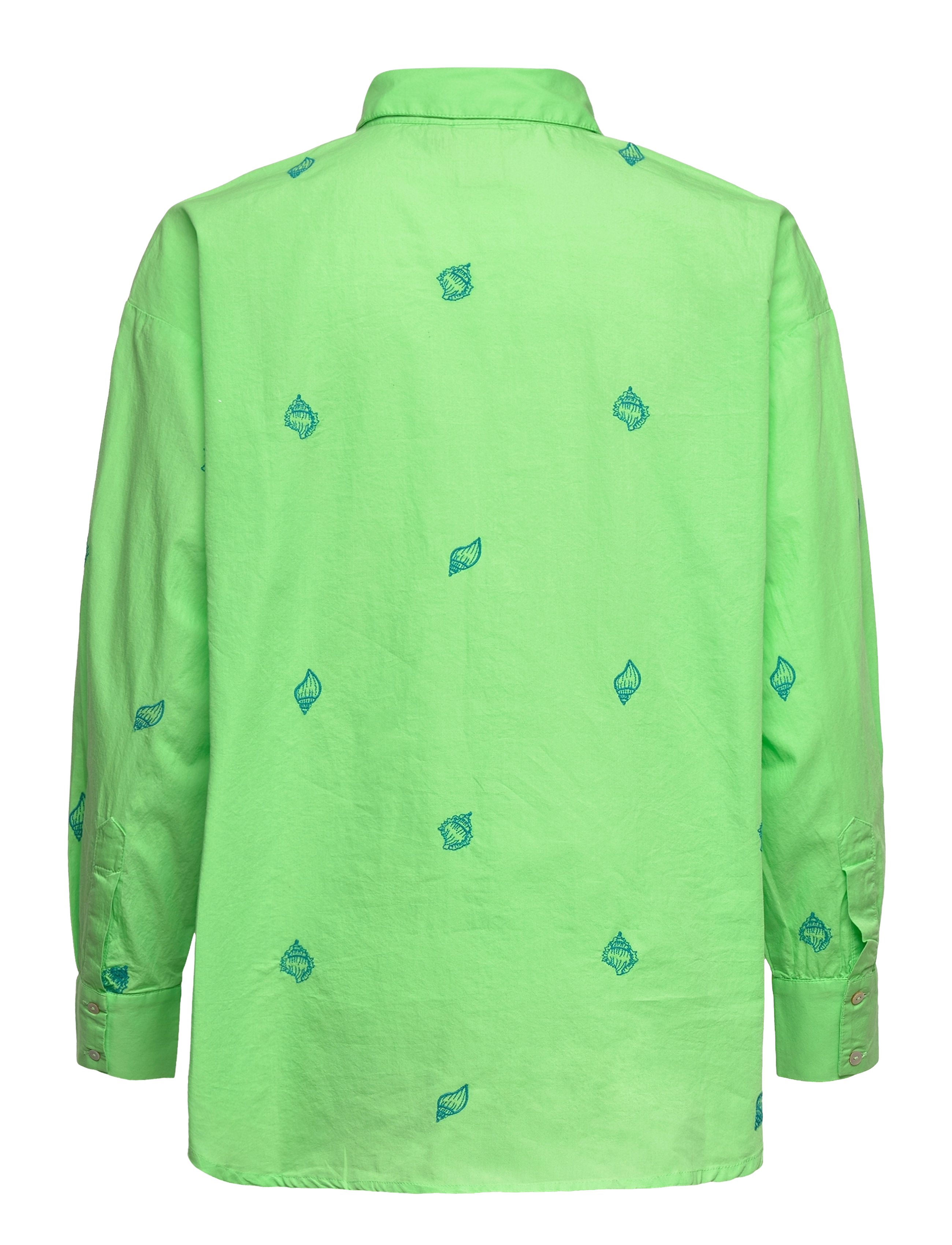 YAS - YASSHELLO LS OVERSIZE SHIRT S. - summer green - 1