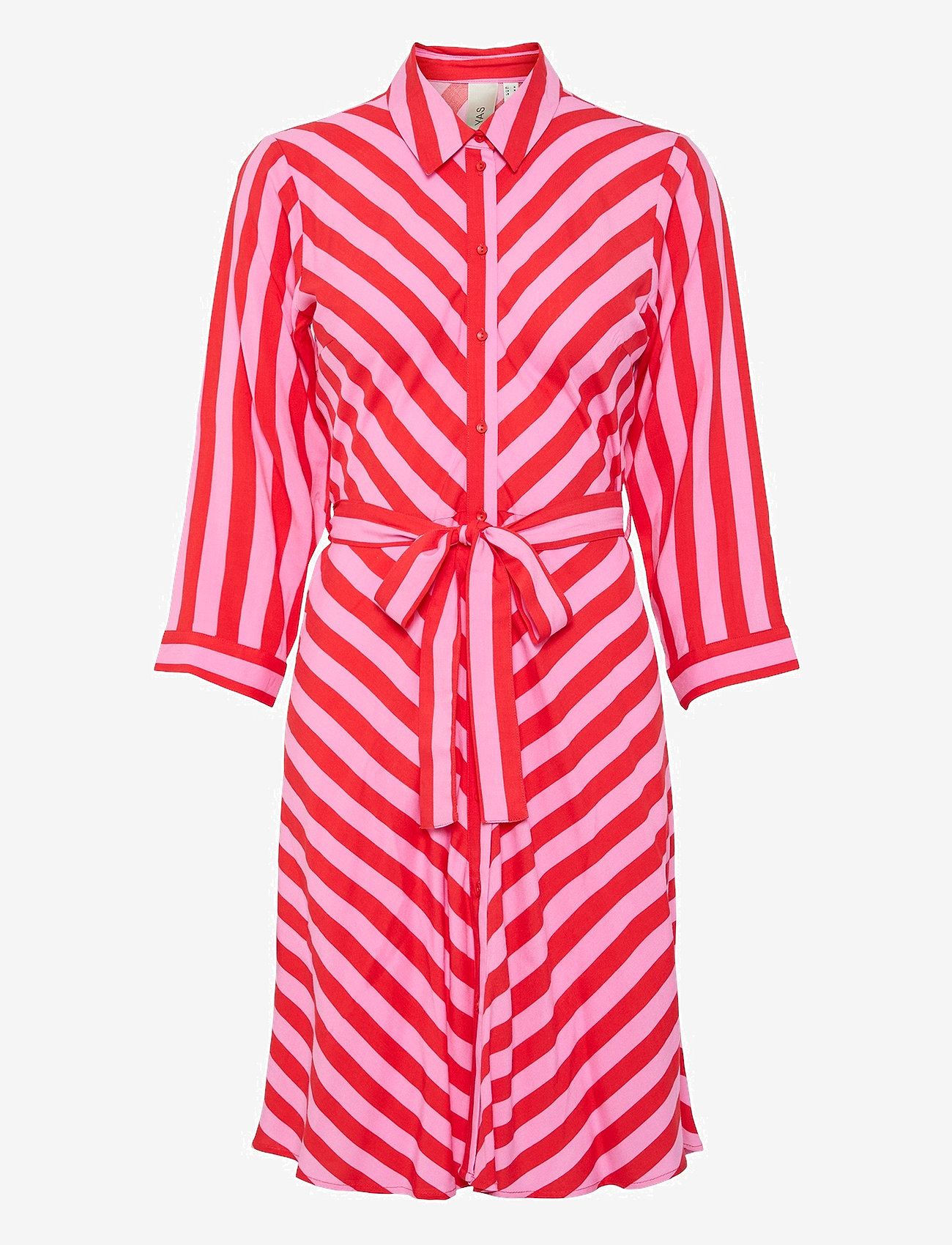 YAS - YASSAVANNA 3/4 SHORT SHIRT DRESS S. NOOS - hemdkleider - bittersweet - 0