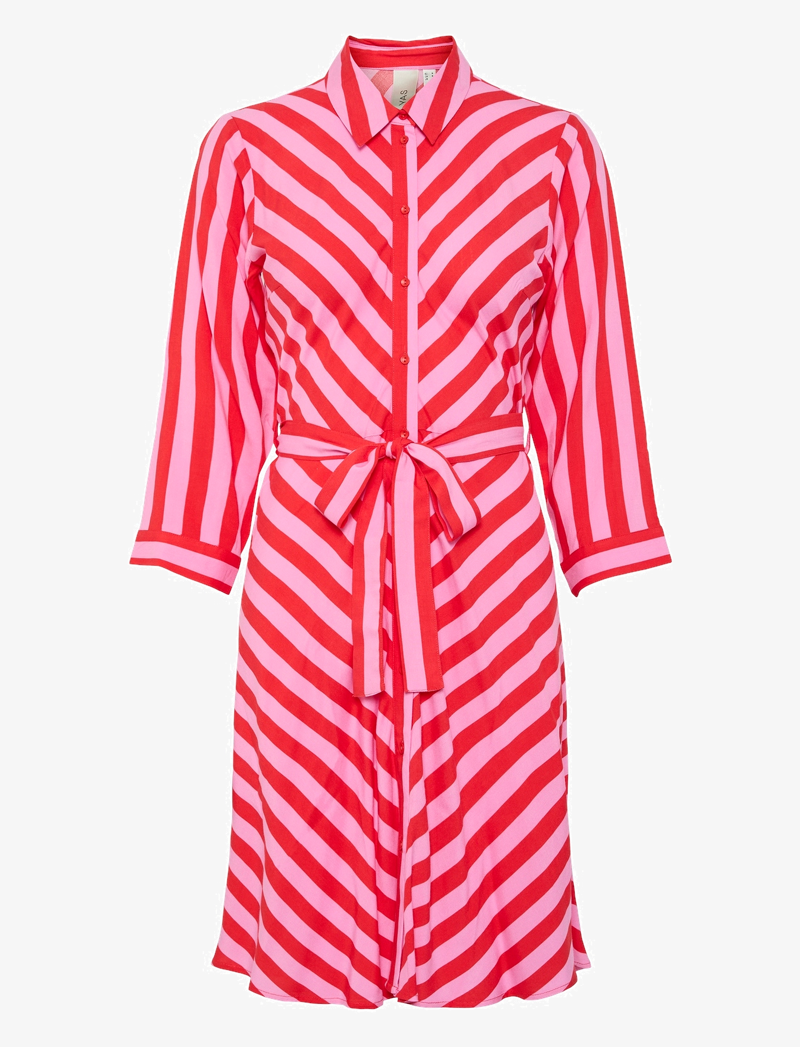 YAS YASSAVANNA 3/4 SHORT SHIRT DRESS S. NOOS - Kleider - BITTERSWEET / pink/rose