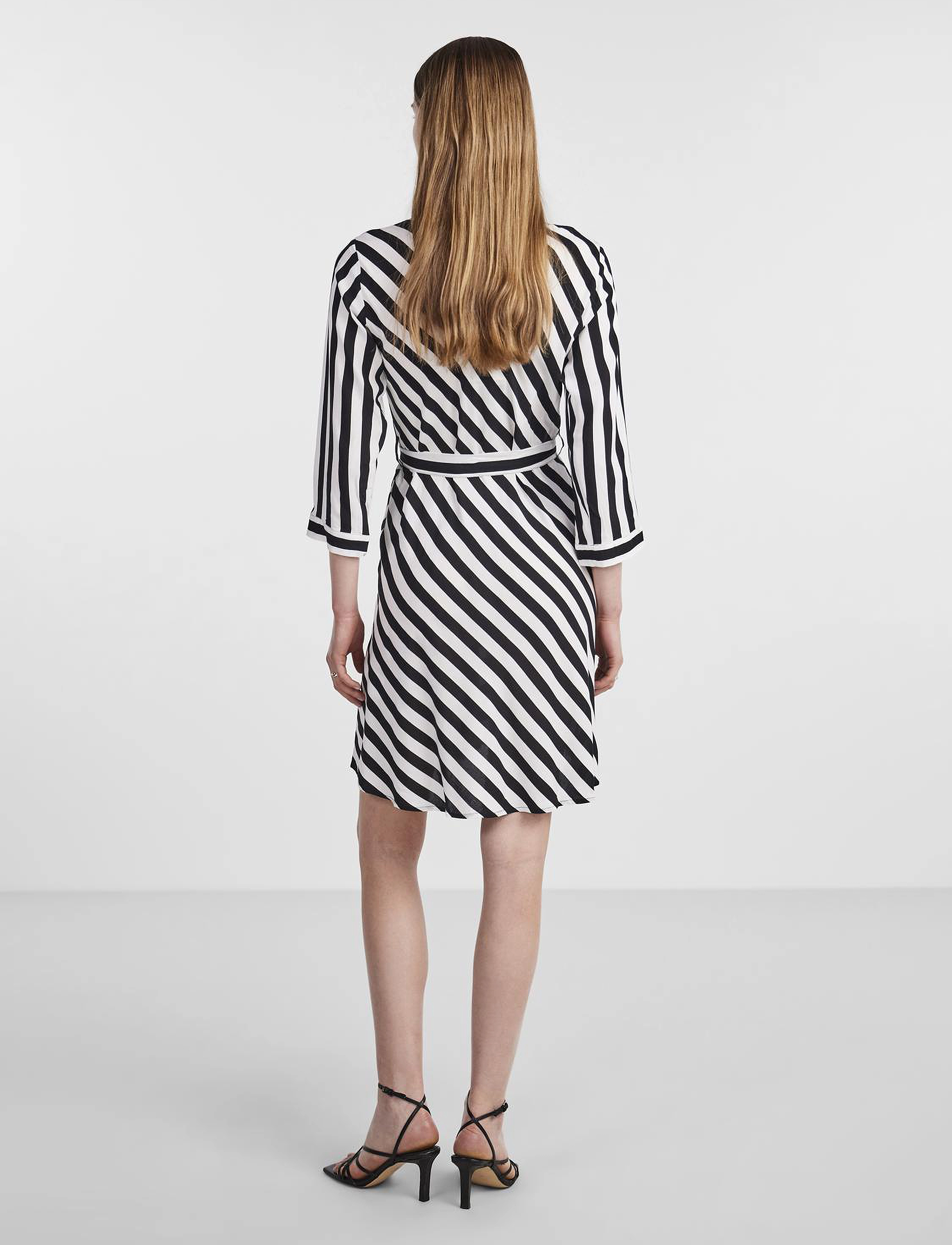 YAS - YASSAVANNA 3/4 SHORT SHIRT DRESS S. NOOS - skjortekjoler - star white - 3