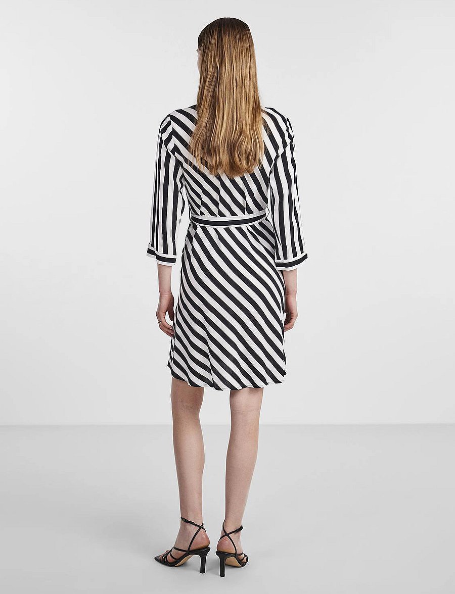 YAS - YASSAVANNA 3/4 SHORT SHIRT DRESS S. NOOS - shirt dresses - star white - 3