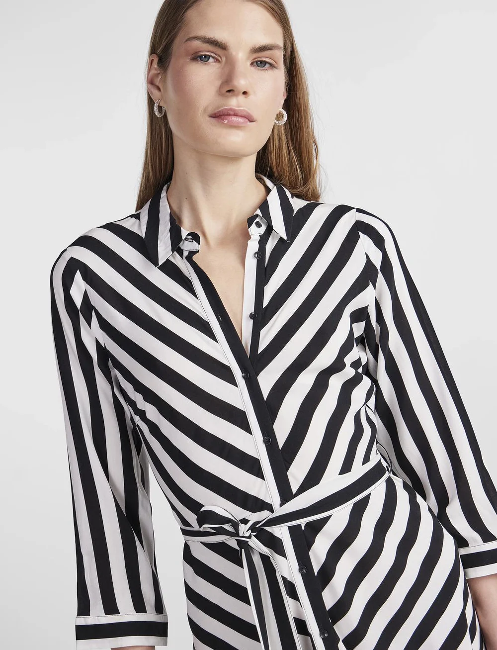 YAS - YASSAVANNA 3/4 SHORT SHIRT DRESS S. NOOS - hemdkleider - star white - 5