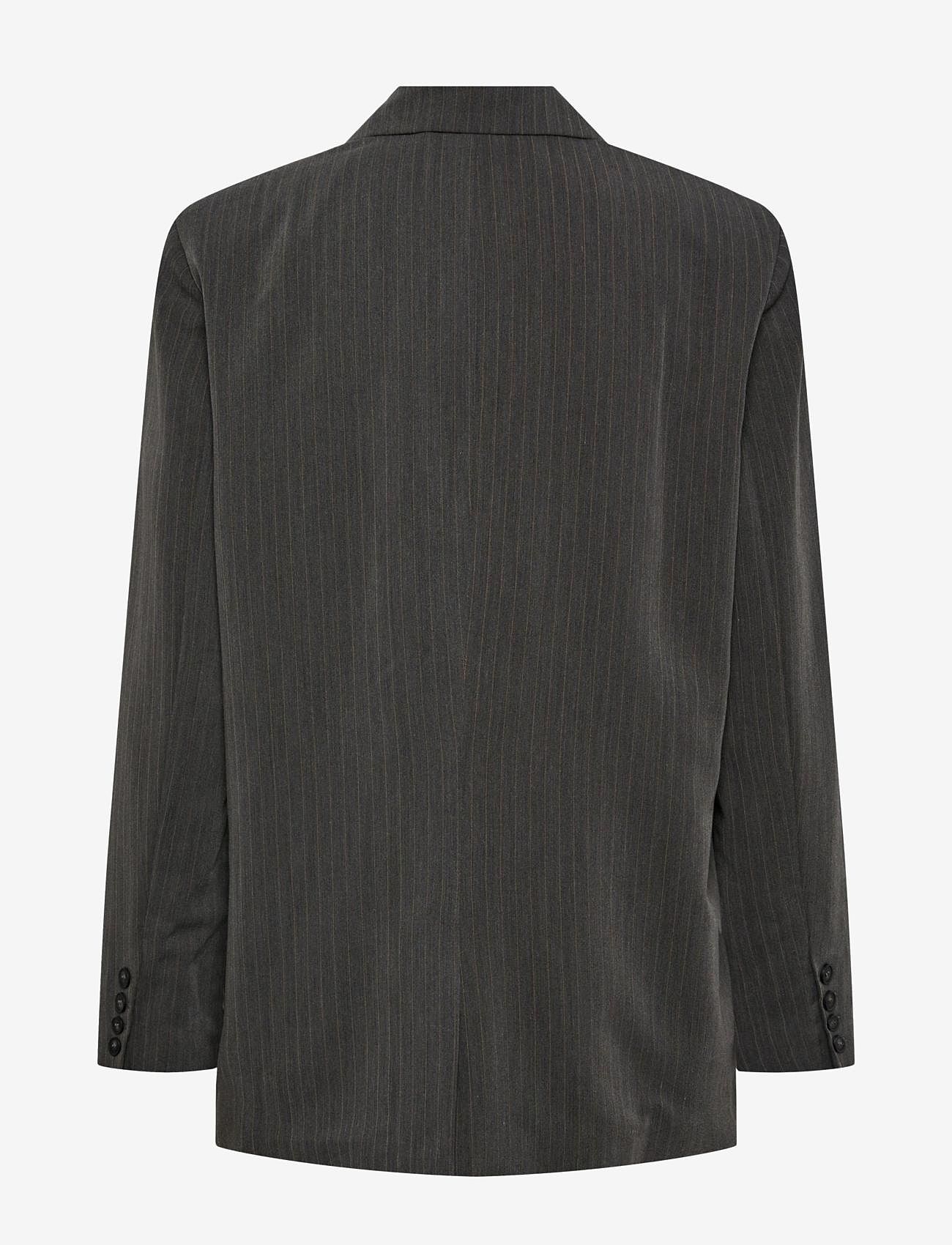 YAS - YASPINLY LS PINSTRIPE BLAZER S. - peoriided outlet-hindadega - frost gray - 1