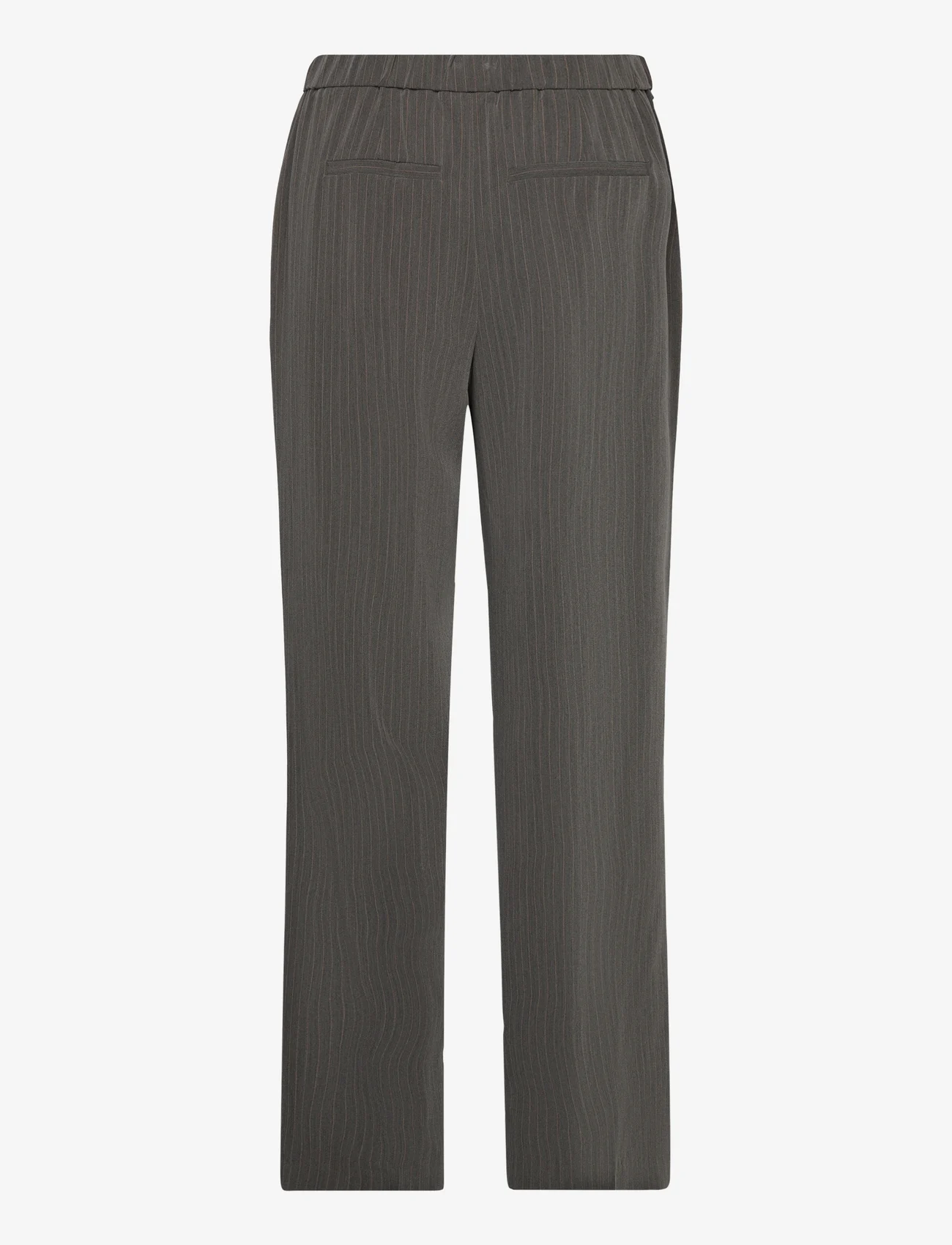 YAS - YASPINLY HMW PINSTRIPE PANT S. - dalykinio stiliaus kelnės - frost gray - 1