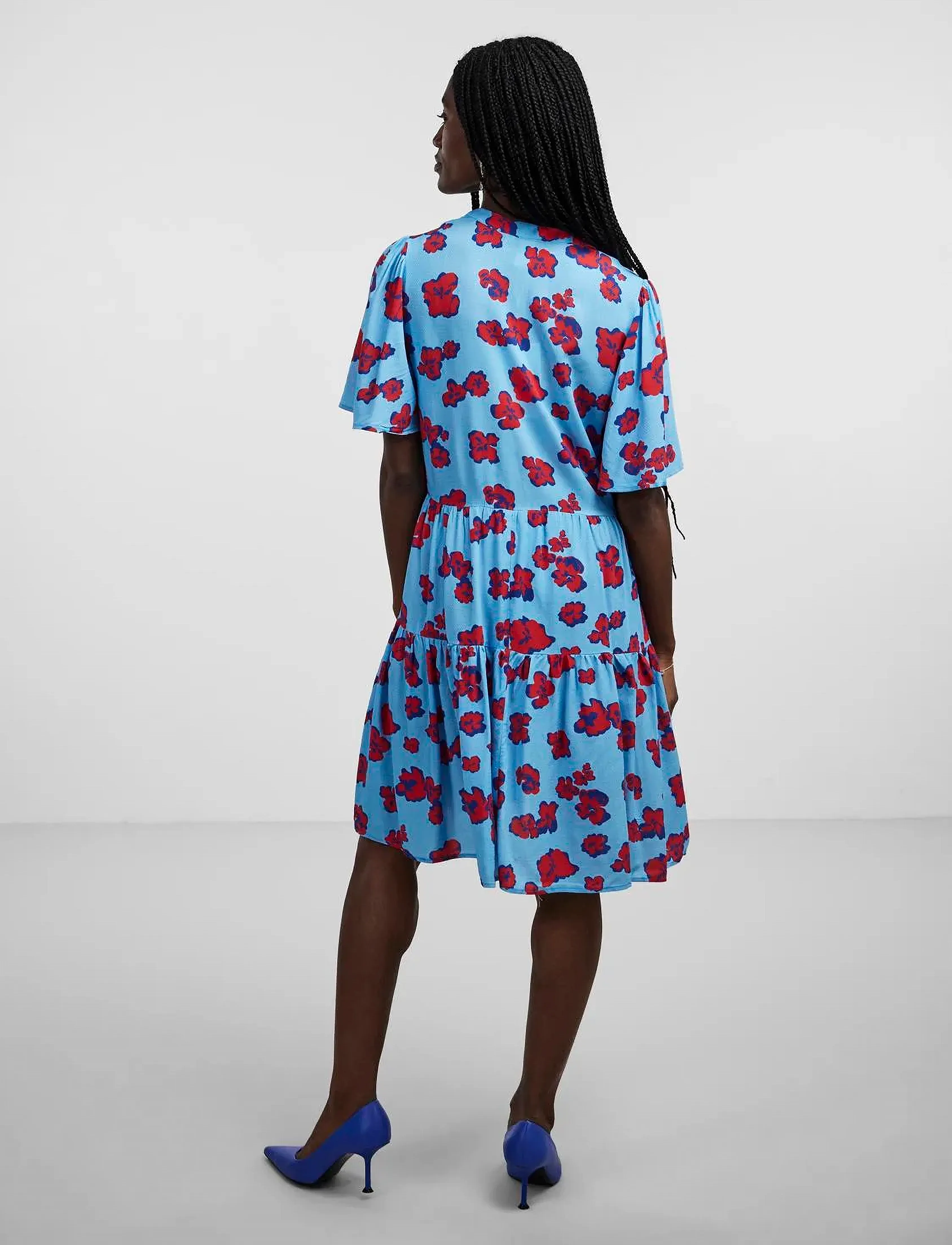 YAS - YASNELLIE 2/4 DRESS - sommerkjoler - ethereal blue - 3