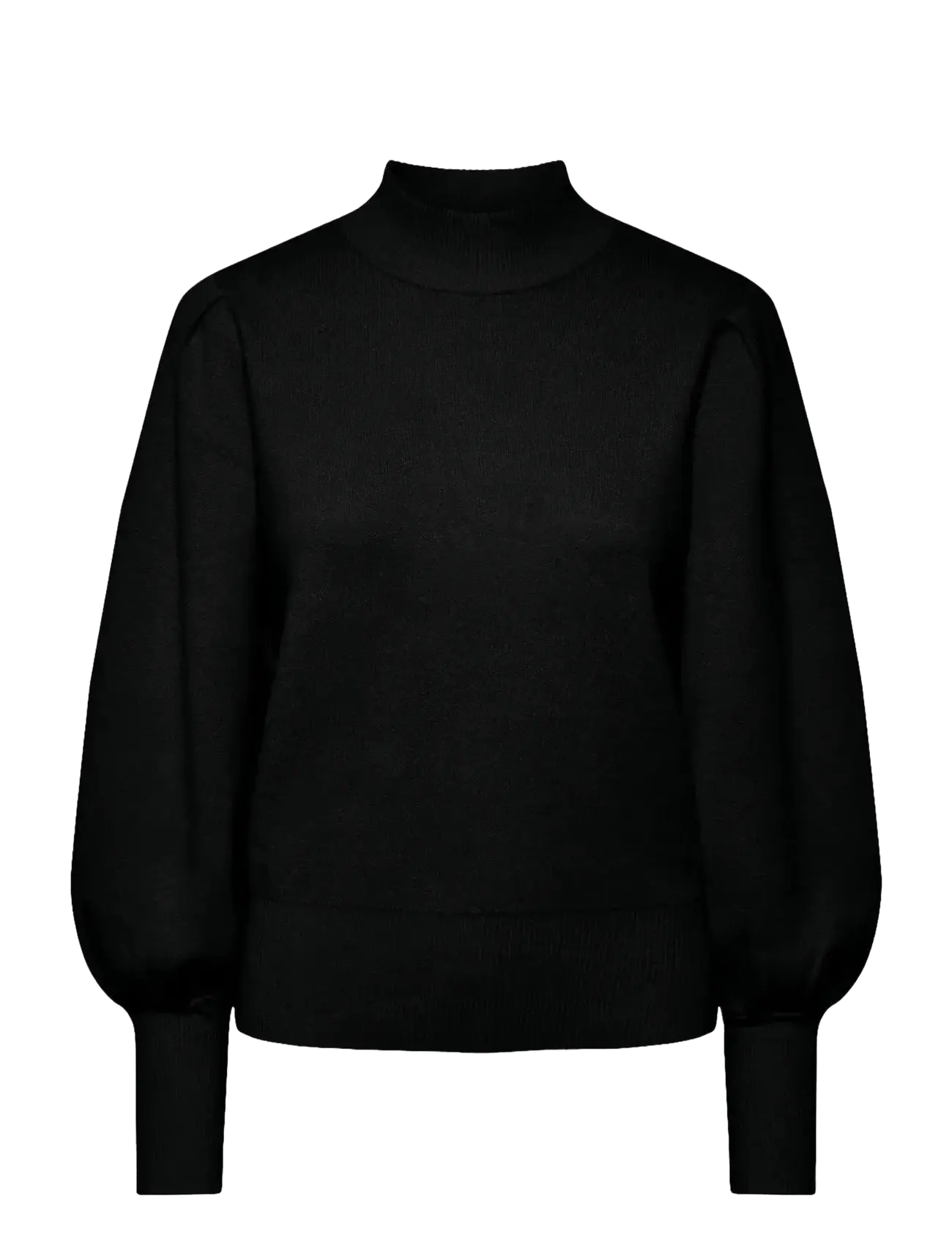 YAS YASFONNY LS KNIT PULLOVER S. NOOS - Clothing - BLACK / black