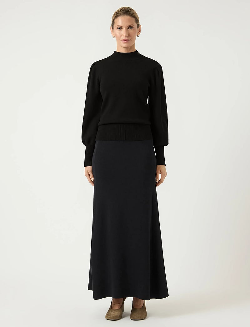 YAS - YASFONNY LS KNIT PULLOVER S. NOOS - gebreide truien - black - 0