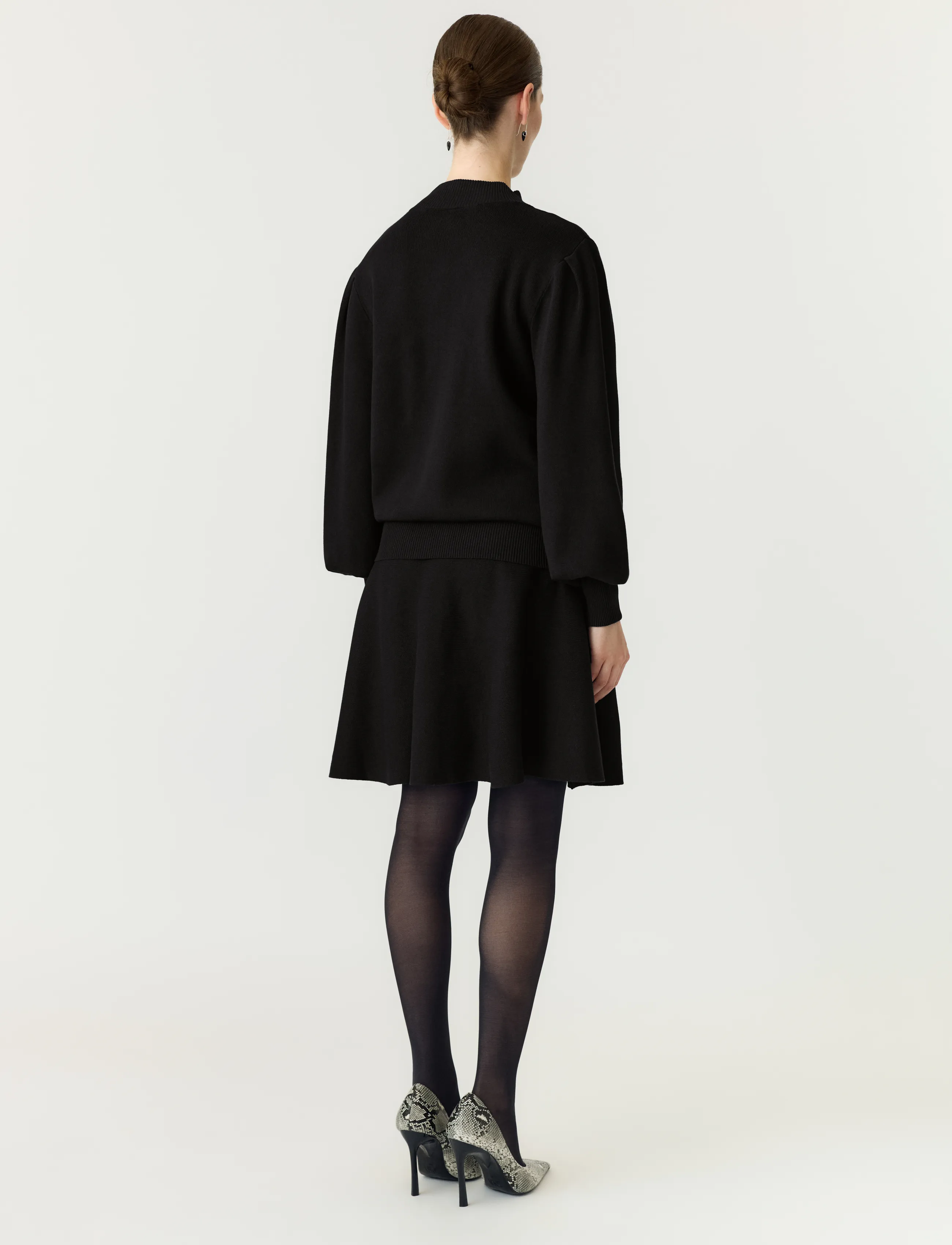 YAS - YASFONNY LS KNIT PULLOVER S. NOOS - trøjer - black - 3