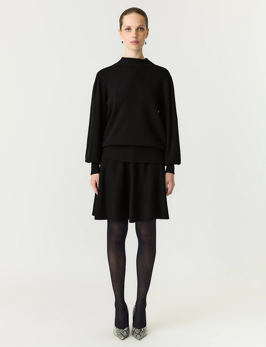 YAS - YASFONNY LS KNIT PULLOVER S. NOOS - pullover - black - 4