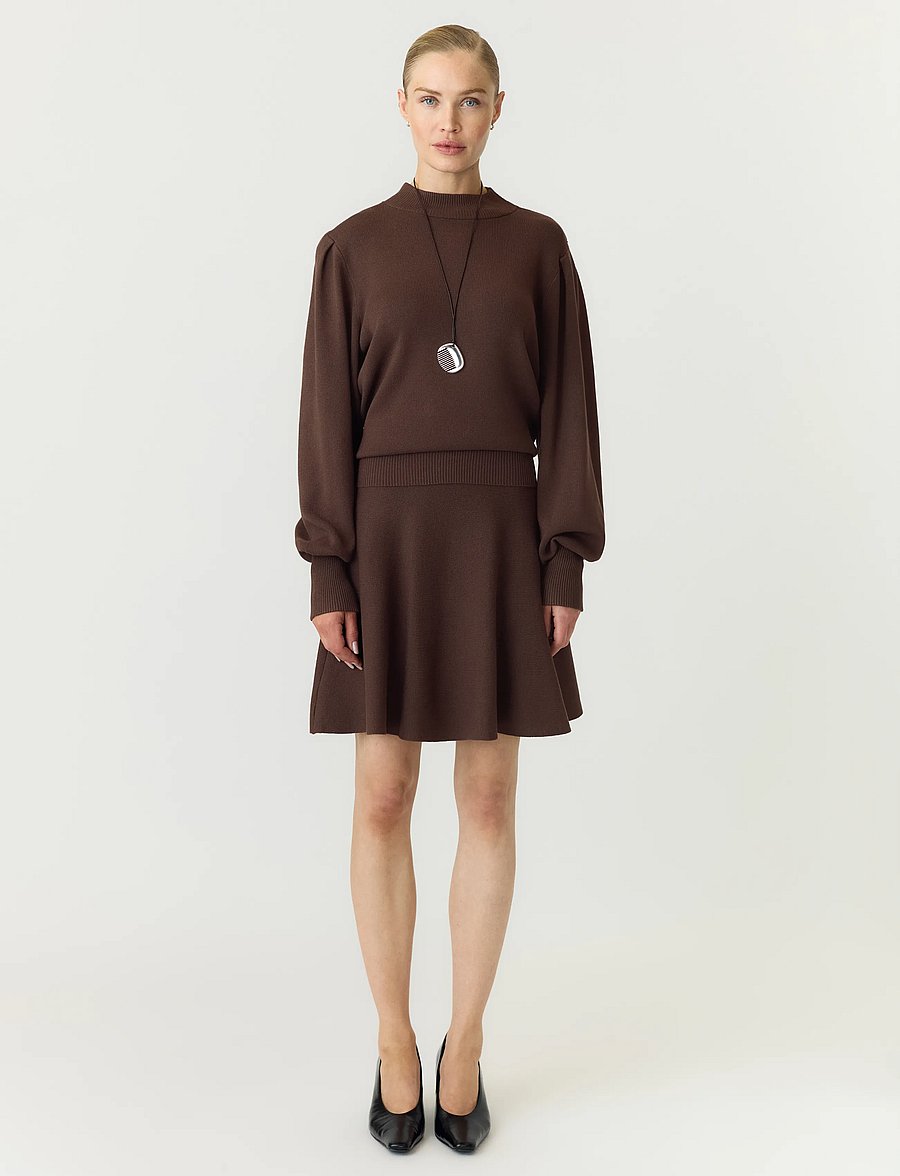 YAS - YASFONNY LS KNIT PULLOVER S. NOOS - pullover - chocolate brown - 4