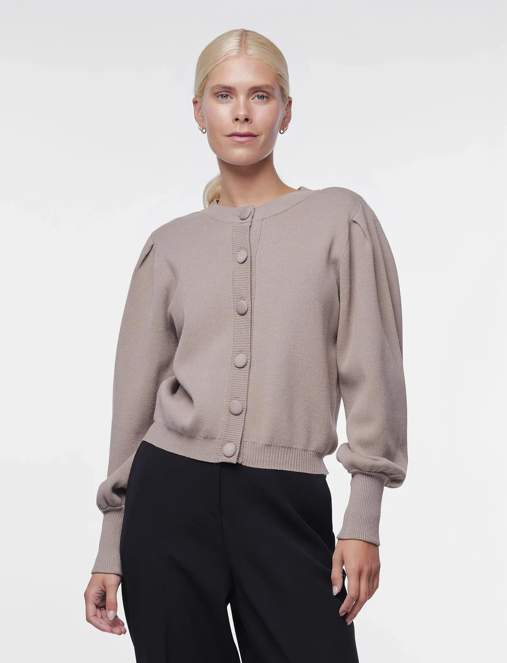 YAS - YASFONNY LS KNIT CARDIGAN S. NOOS - kardiganid - fungi - 0