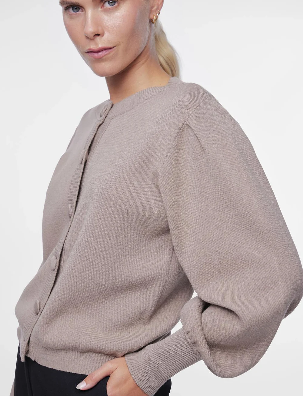 YAS - YASFONNY LS KNIT CARDIGAN S. NOOS - kardiganid - fungi - 5