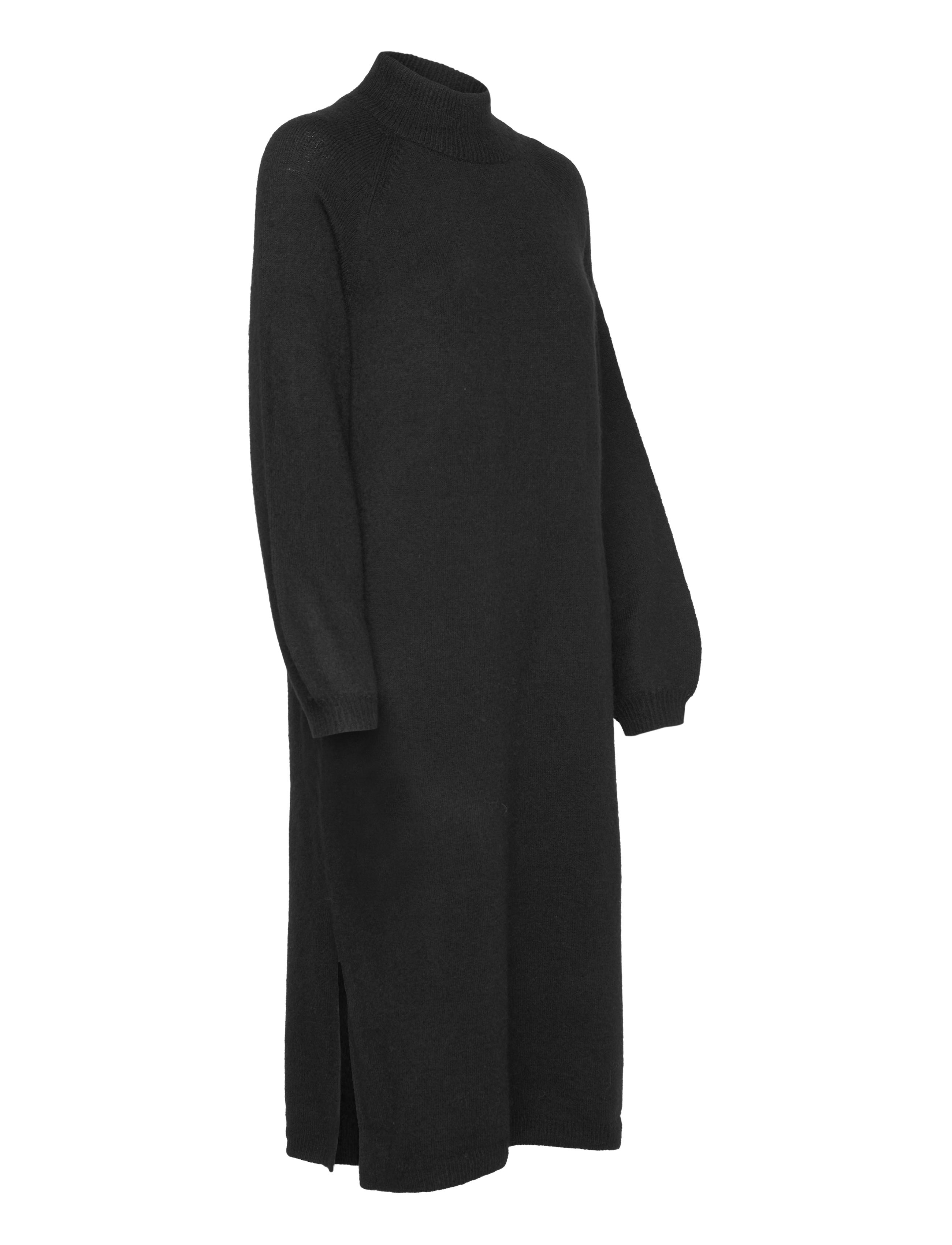 YAS - YASBALIS LS FUNNEL KNIT DRESS S. NOOS - black - 4