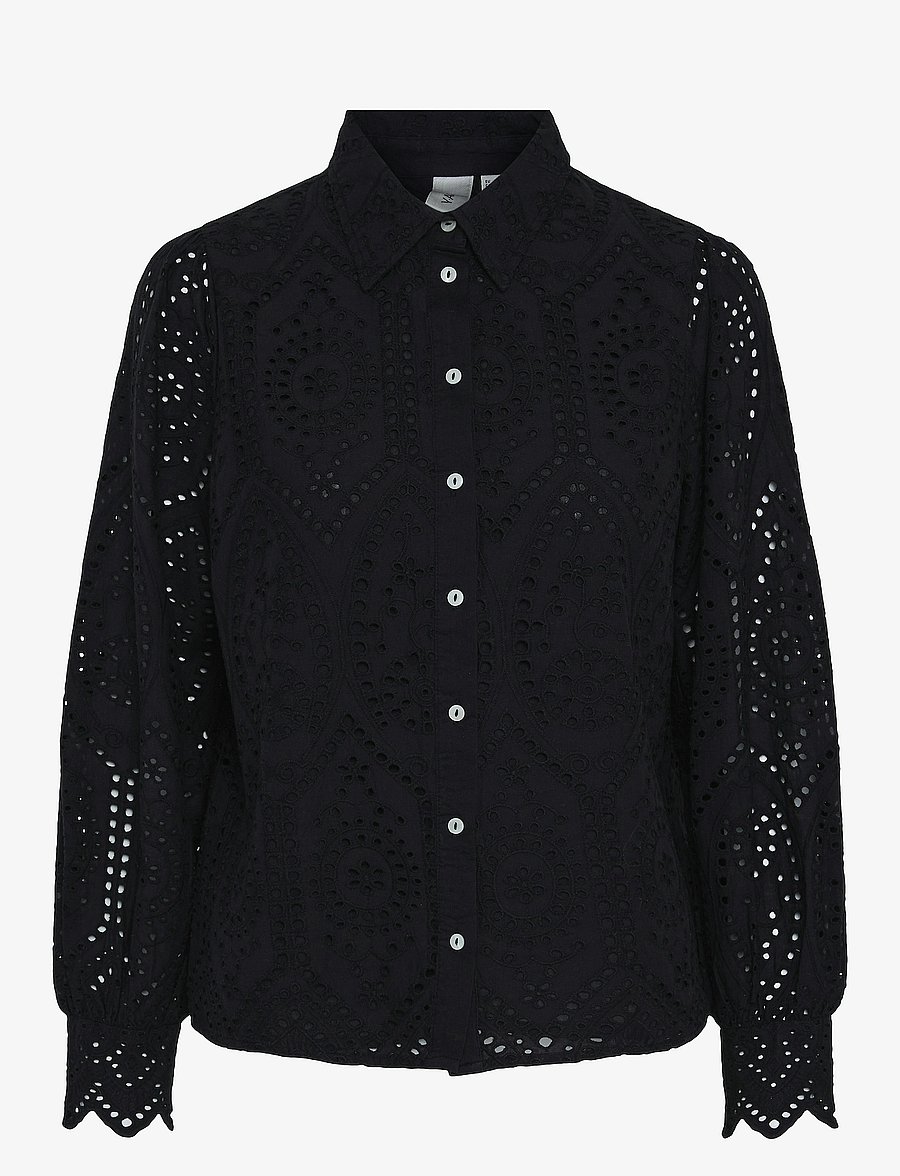 YAS - YASHOLI LS SHIRT S. NOOS - langärmlige blusen - black - 1