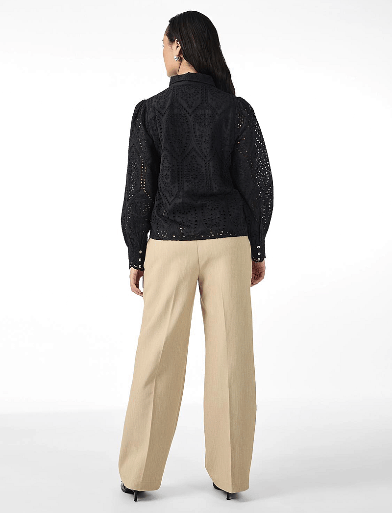 YAS - YASHOLI LS SHIRT S. NOOS - langærmede bluser - black - 3