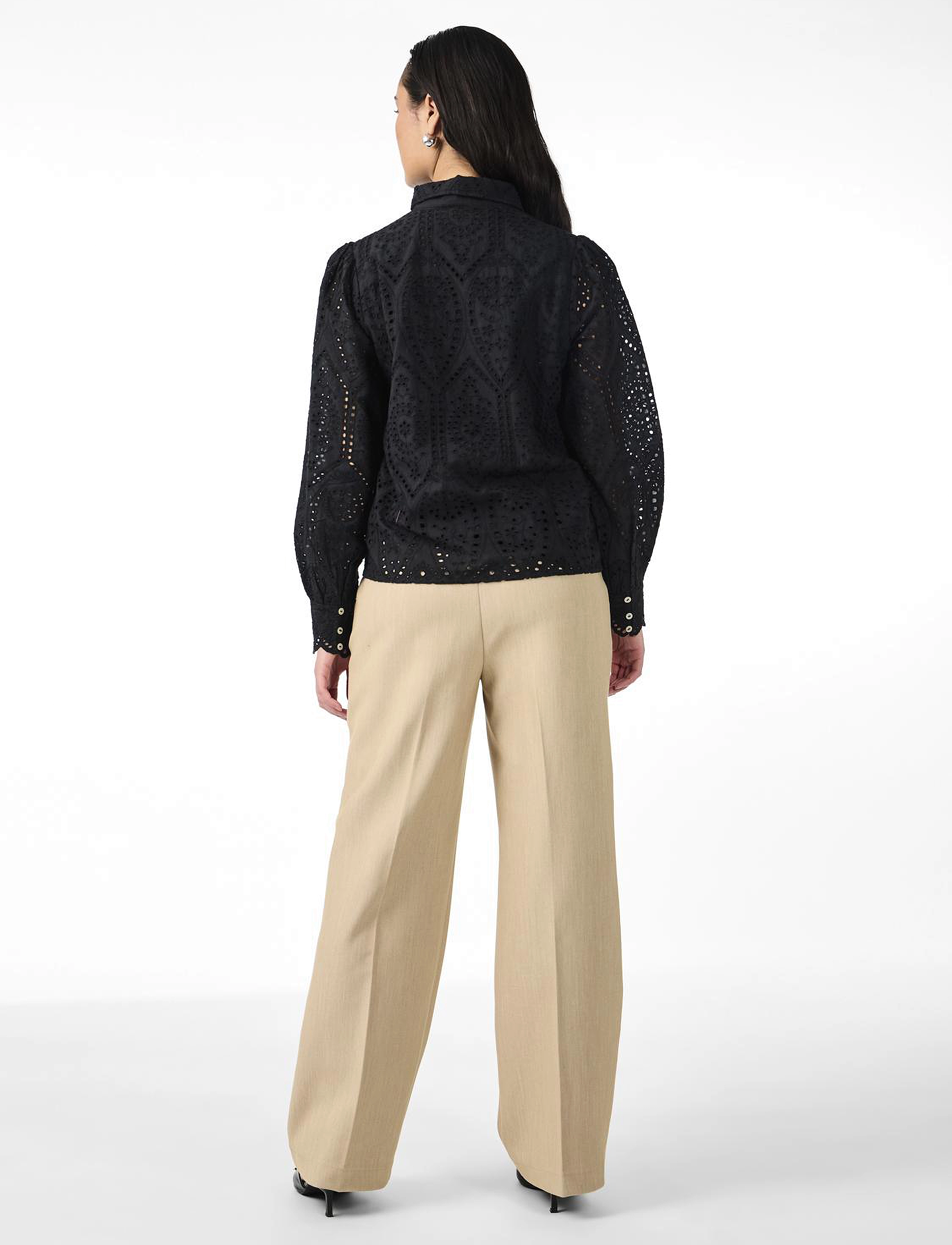 YAS - YASHOLI LS SHIRT S. NOOS - langärmlige blusen - black - 3