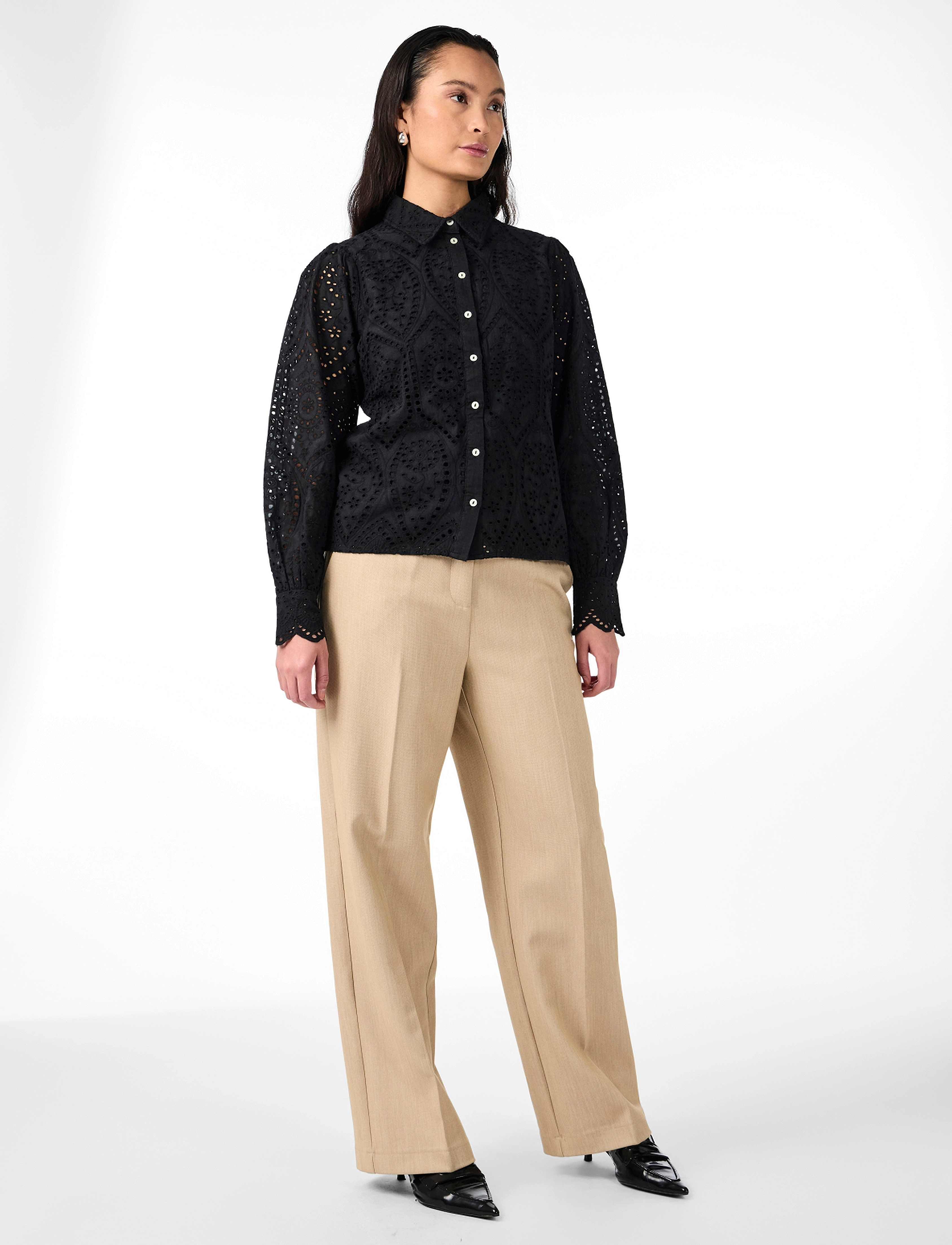YAS - YASHOLI LS SHIRT S. NOOS - langärmlige blusen - black - 4