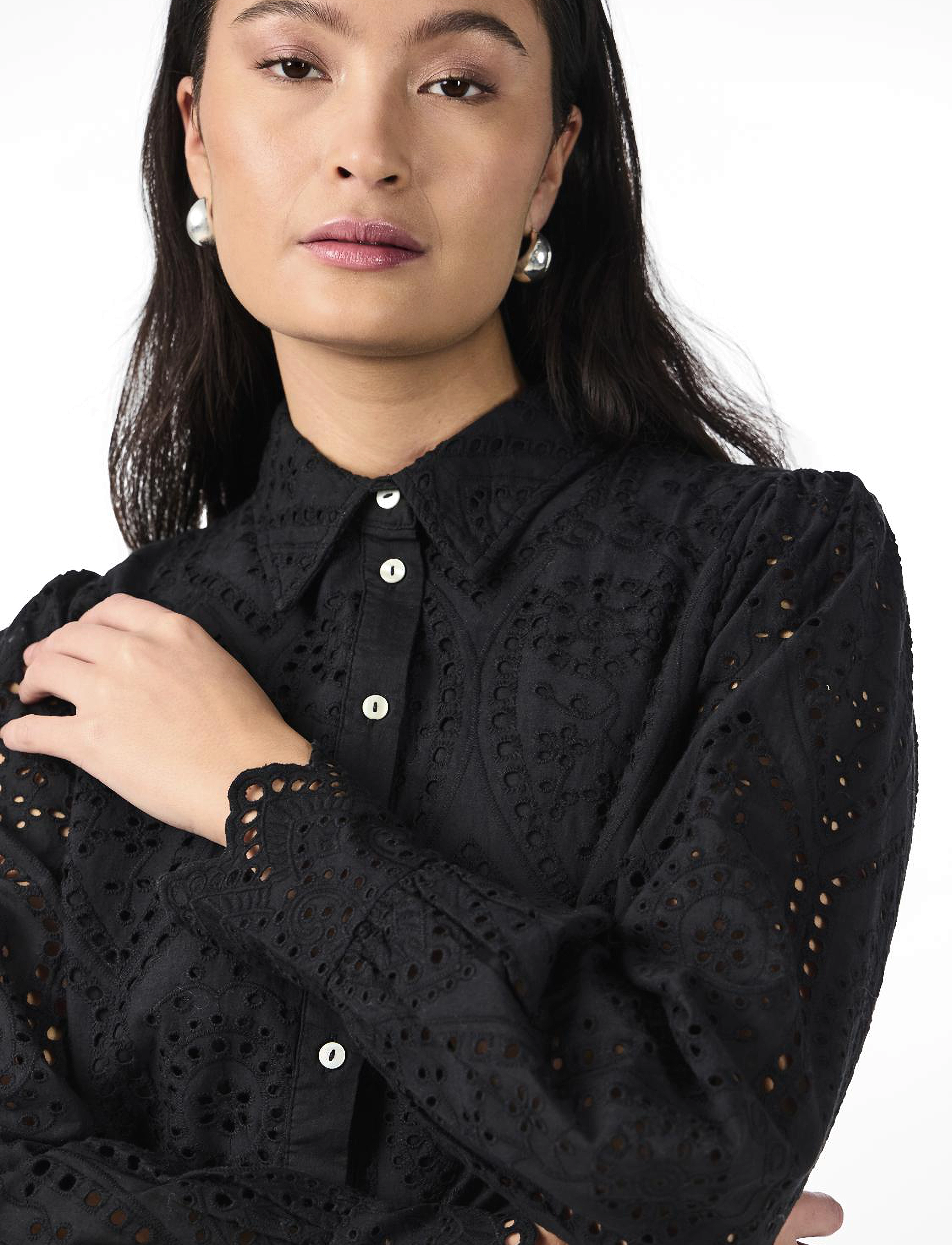 YAS - YASHOLI LS SHIRT S. NOOS - langärmlige blusen - black - 5
