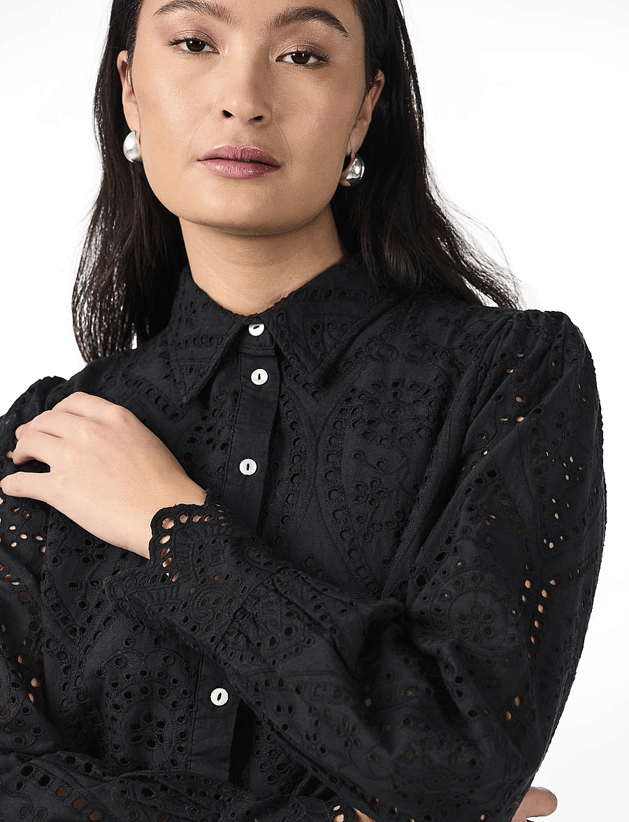 YAS - YASHOLI LS SHIRT S. NOOS - langärmlige blusen - black - 5