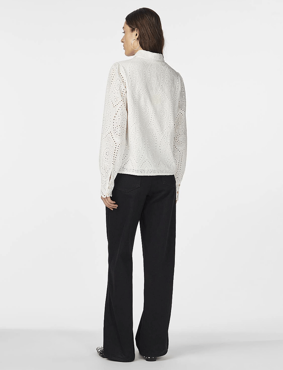 YAS - YASHOLI LS SHIRT S. NOOS - langermede bluser - star white - 3