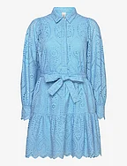 YASHOLI LS BELT DRESS S. NOOS - ALASKAN BLUE