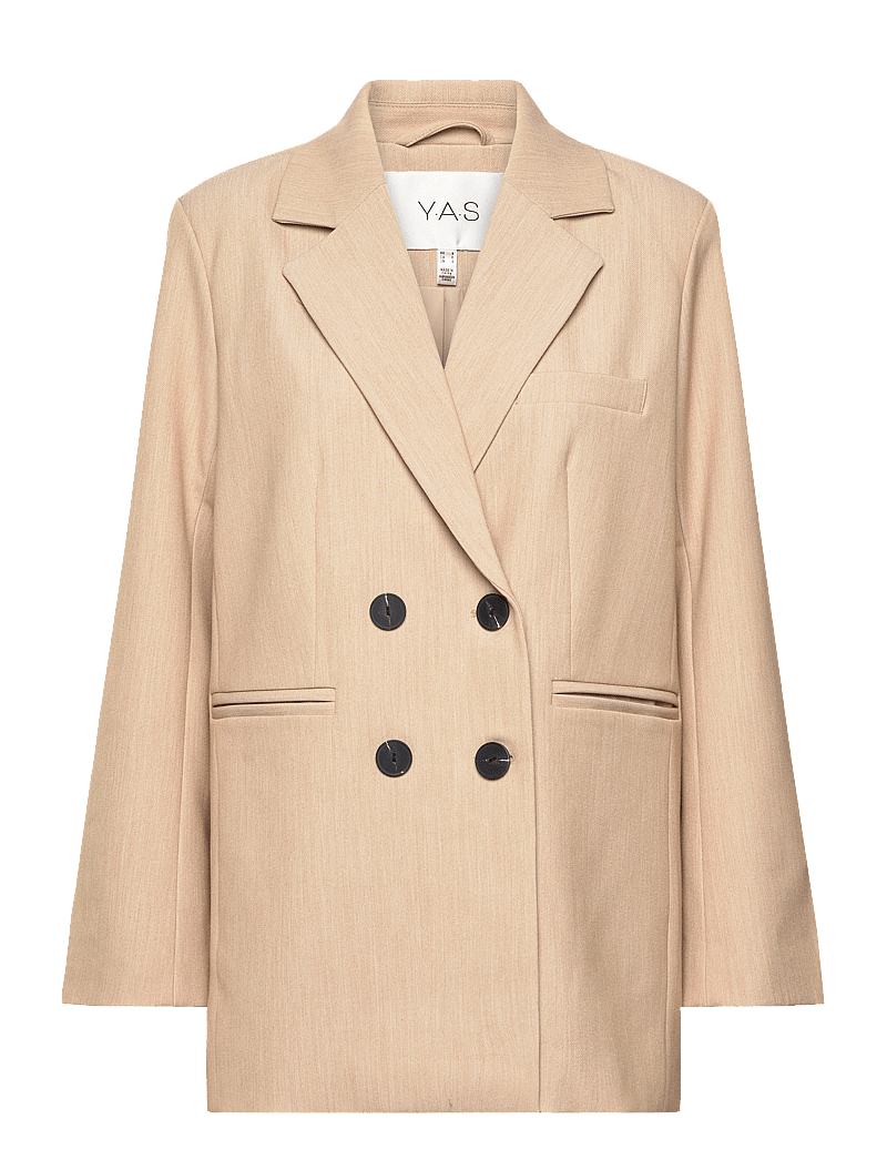 YAS - YASLIKKA LS OVERSIZED BLAZER S. - dobbeltradede blazere - nomad - 1
